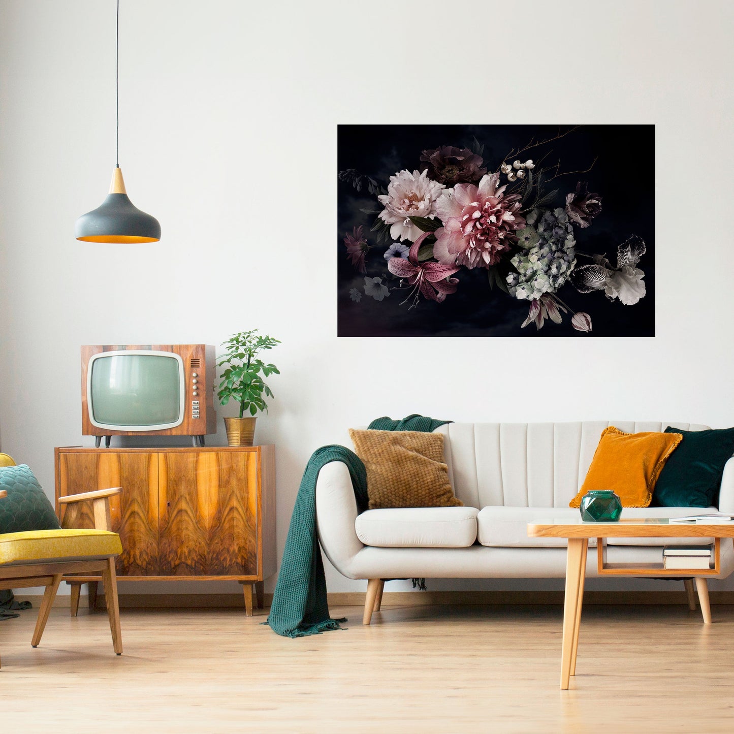 PURE BLOSSOM Peel and Stick Horizontal Poster