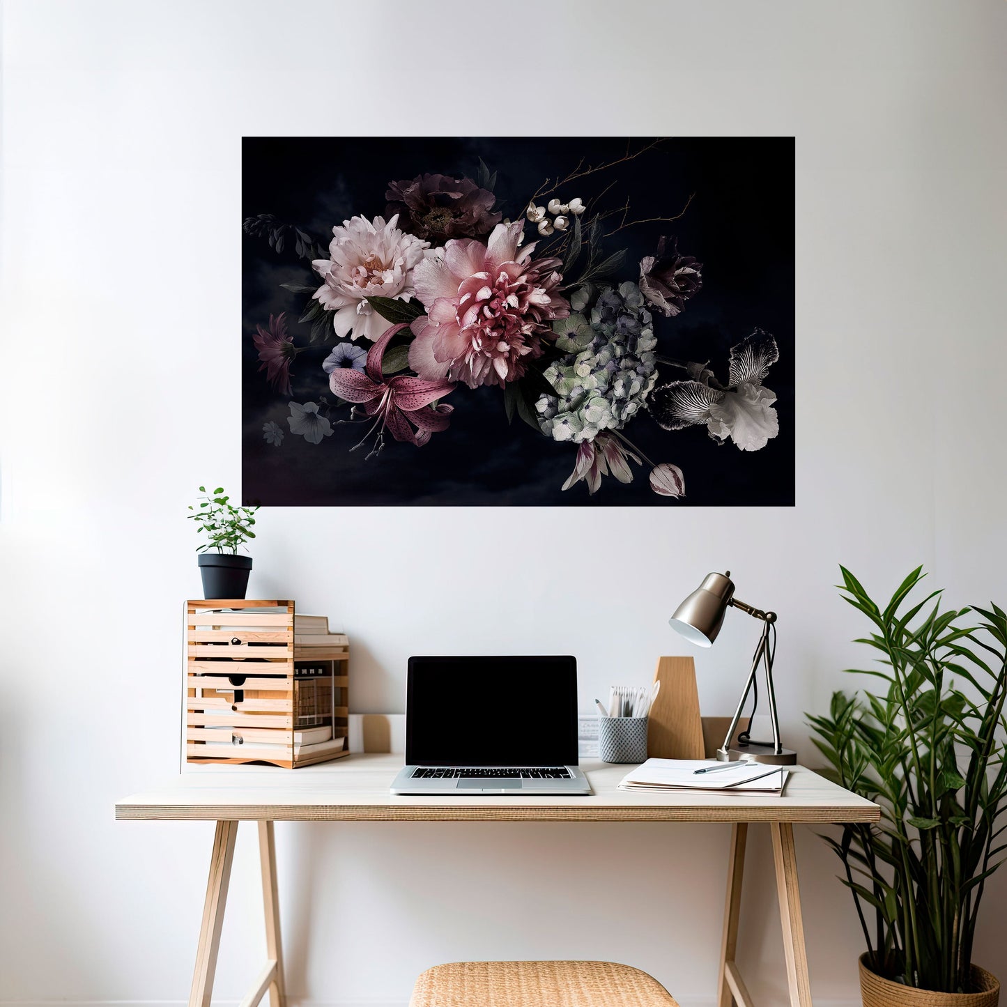 PURE BLOSSOM Peel and Stick Horizontal Poster