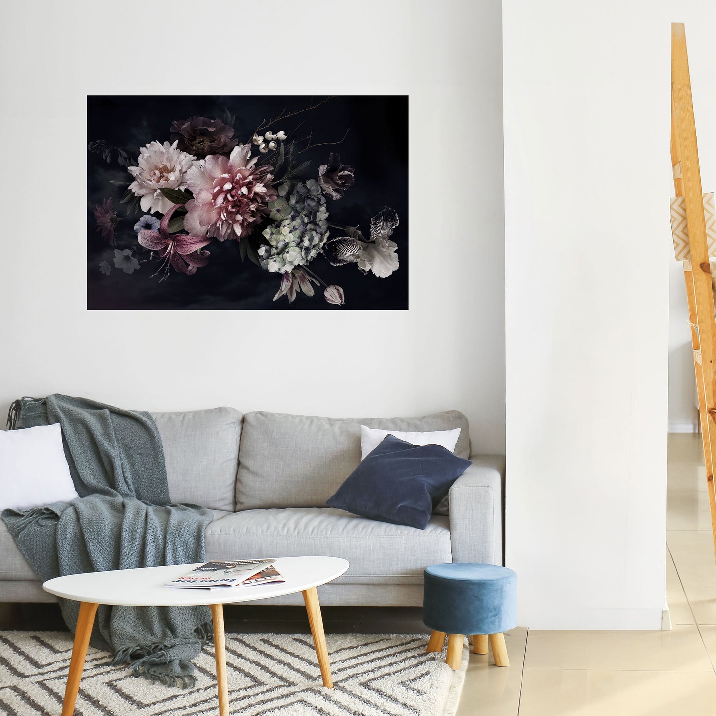 PURE BLOSSOM Peel and Stick Horizontal Poster