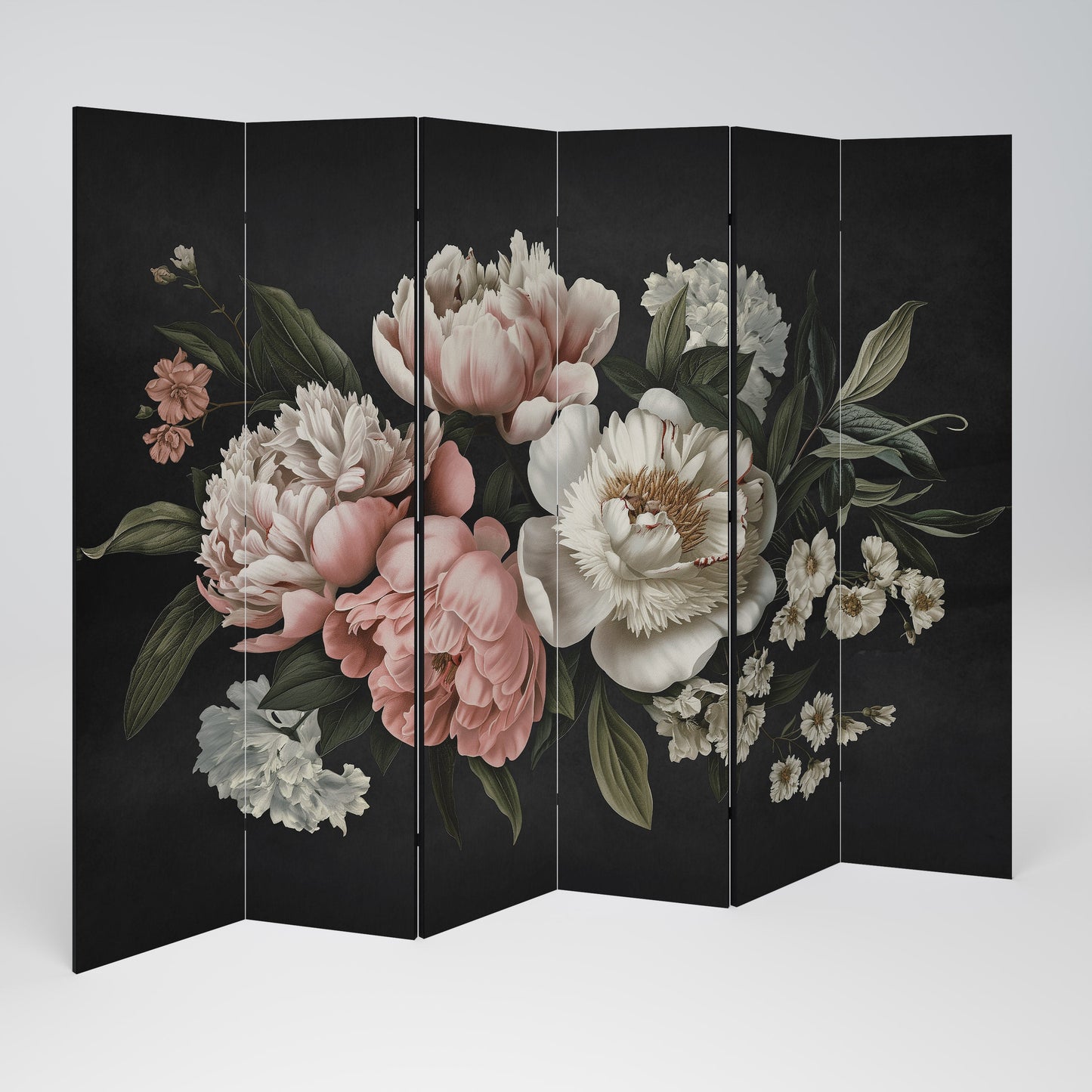 LUSH ELEGANCE Dekorativ rumsavdelare med 6 paneler