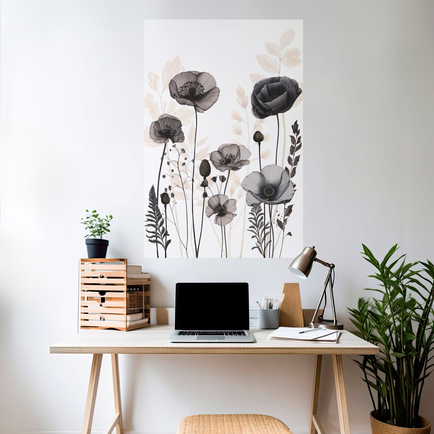 POPPY ALLURE Peel and Stick Vertical Poster