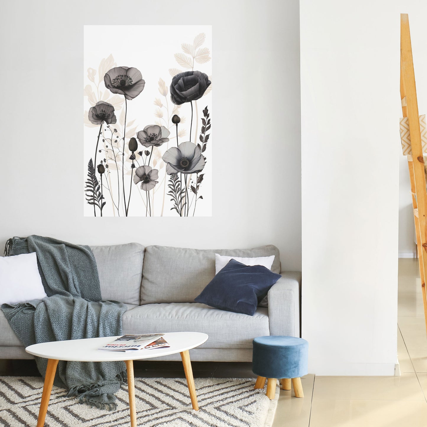 POPPY ALLURE Peel and Stick Vertical Poster