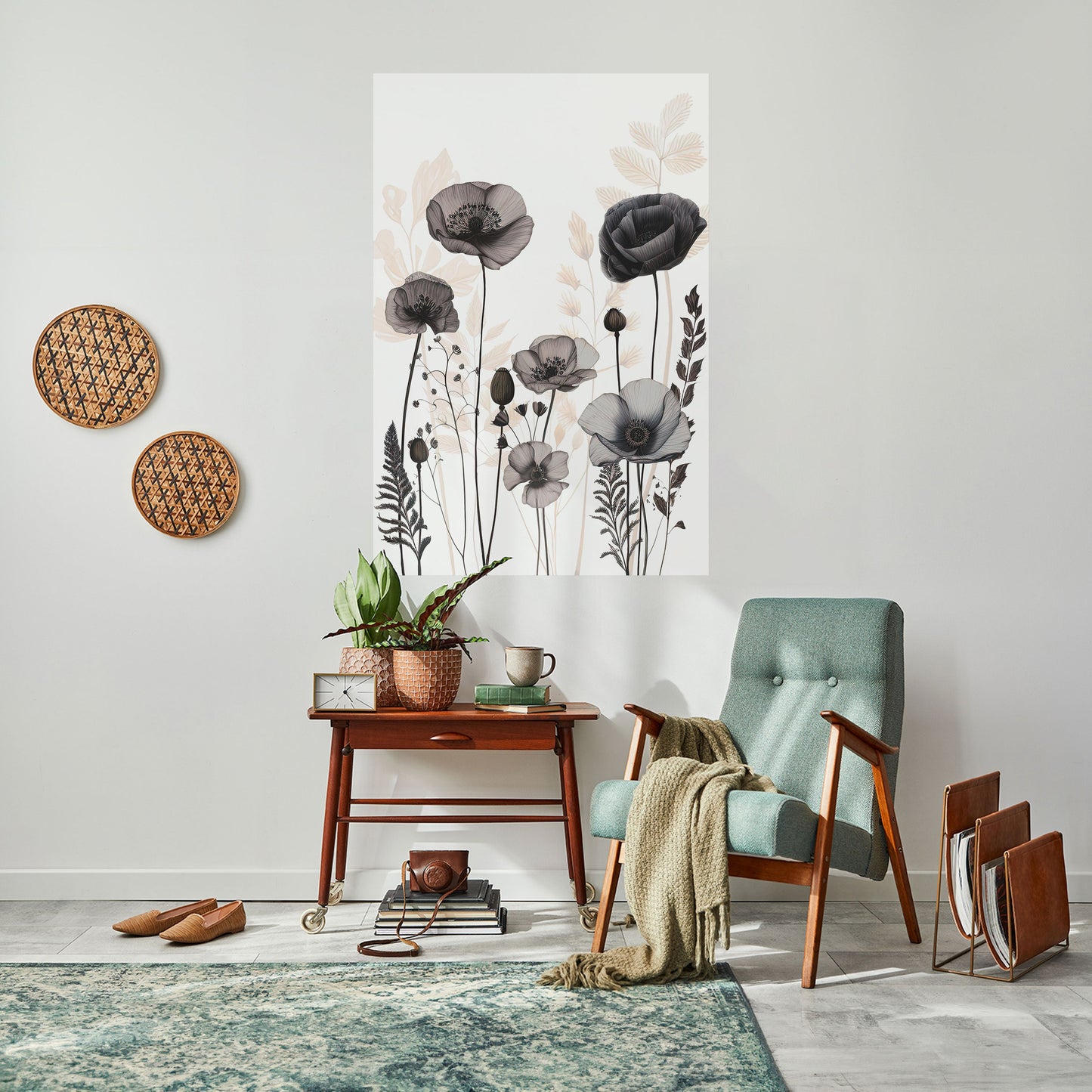 POPPY ALLURE Peel and Stick Vertical Poster