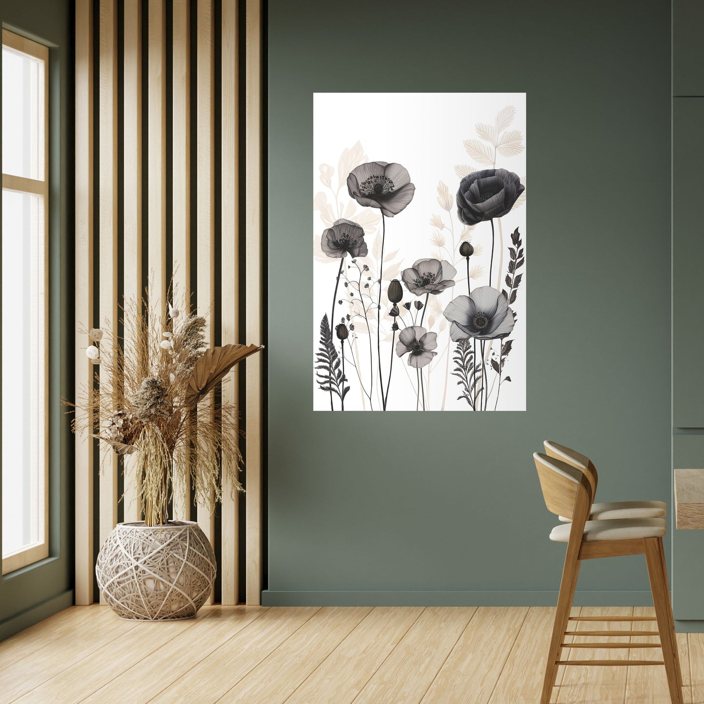 POPPY ALLURE Peel and Stick Vertical Poster