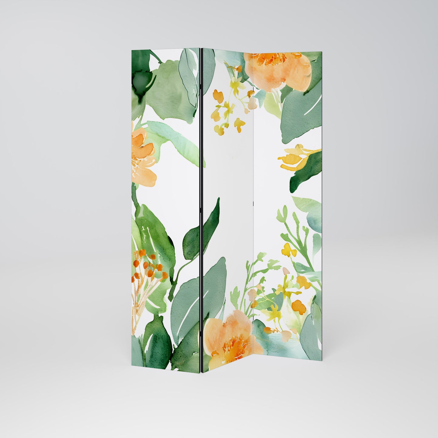Dekorativ rumsavdelare med 3 paneler i FLORAL SERENITY SPLIT