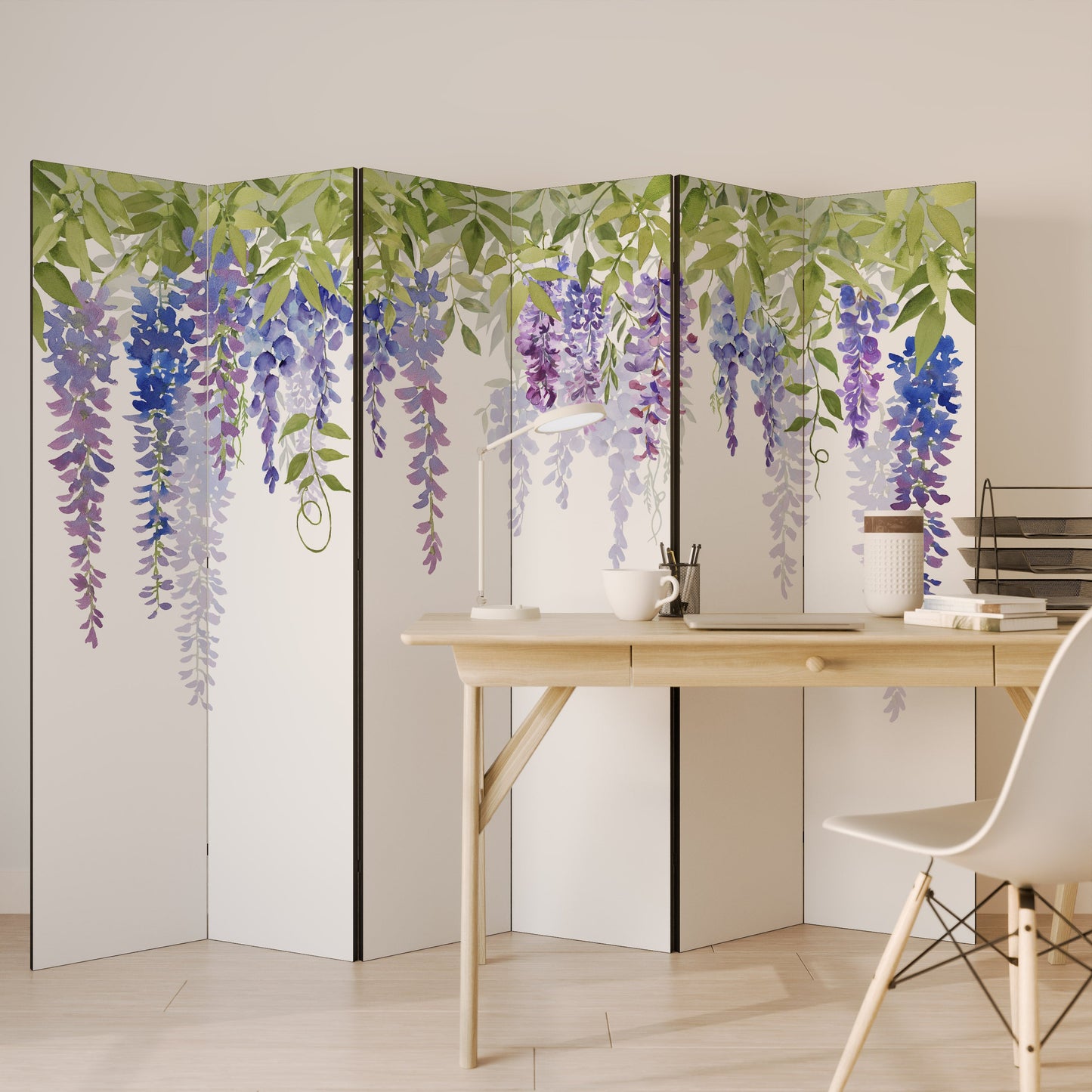 BOTANICAL BREEZE Decorative 6-Panel Room Divider