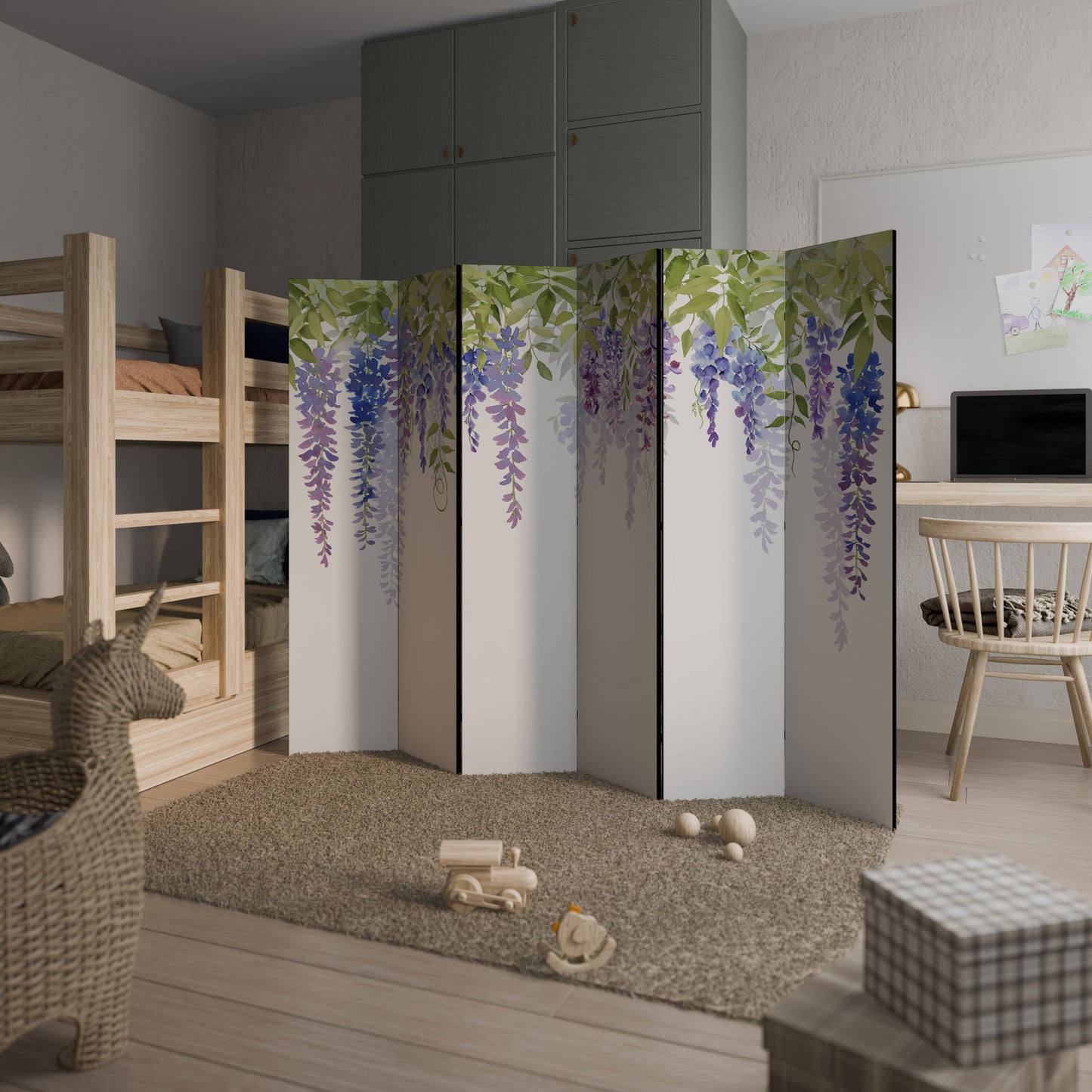 BOTANICAL BREEZE Decorative 6-Panel Room Divider
