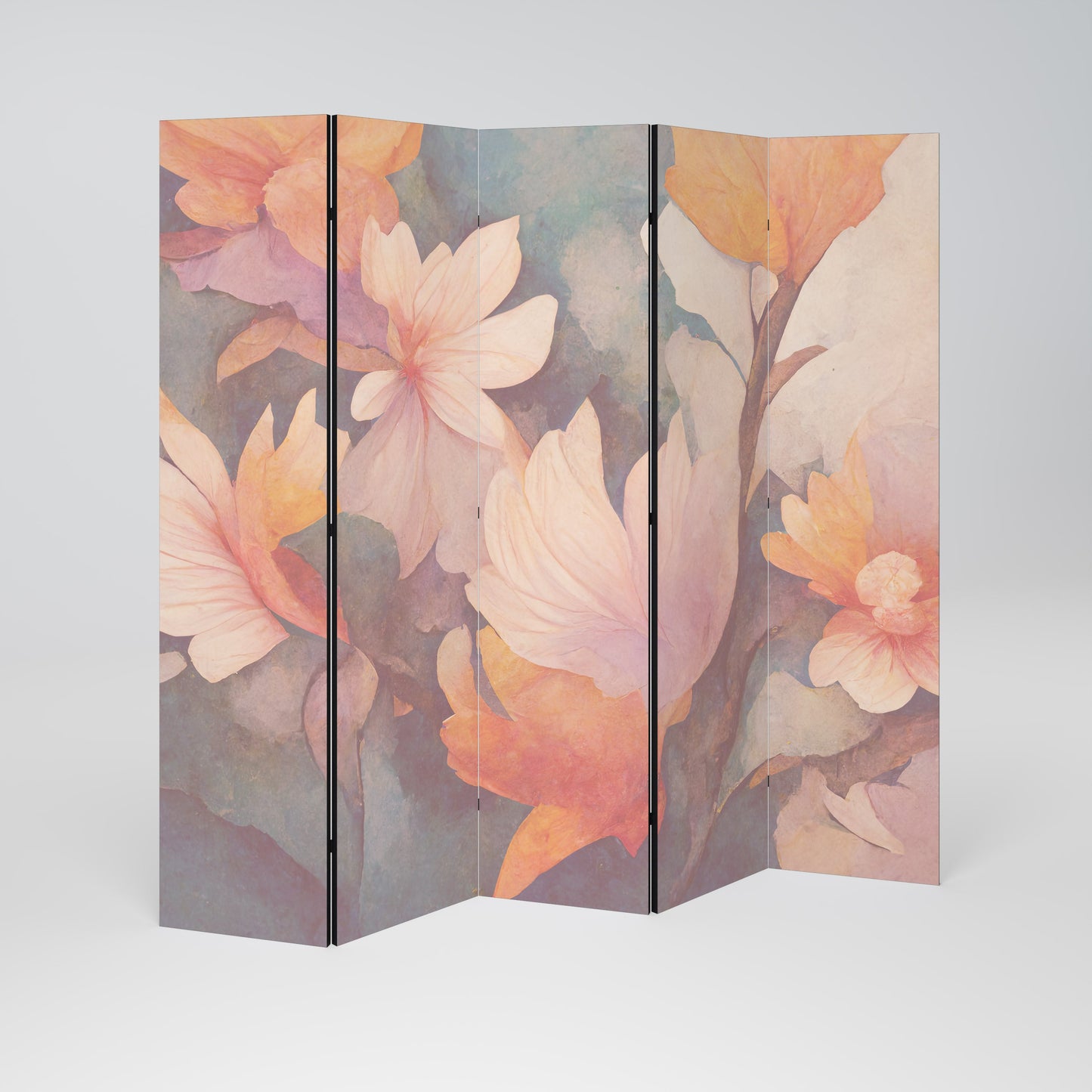 PETAL GRACE Decorative 5-Panel Room Divider