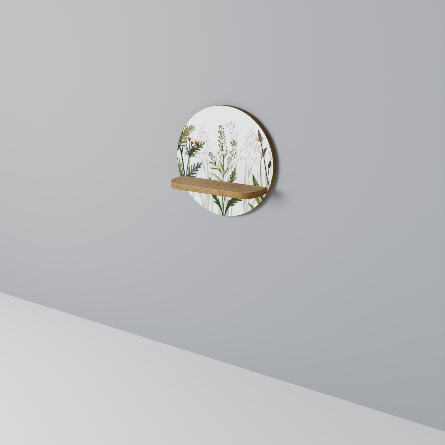 HERBAL DREAM Rund Konsthylla I Ekeffekt
