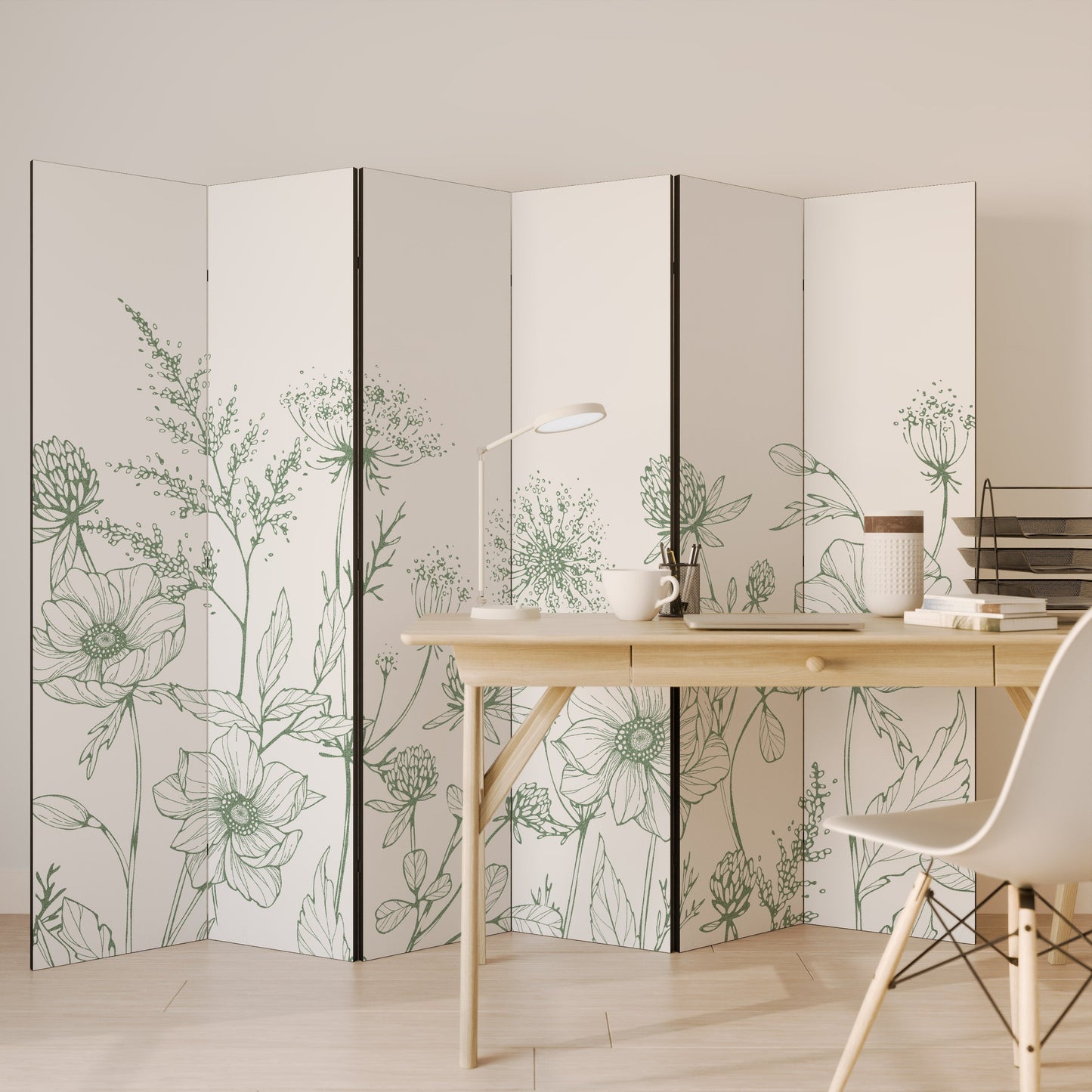 WILDER BEAUTY Dekorativ rumsavdelare med 6 paneler