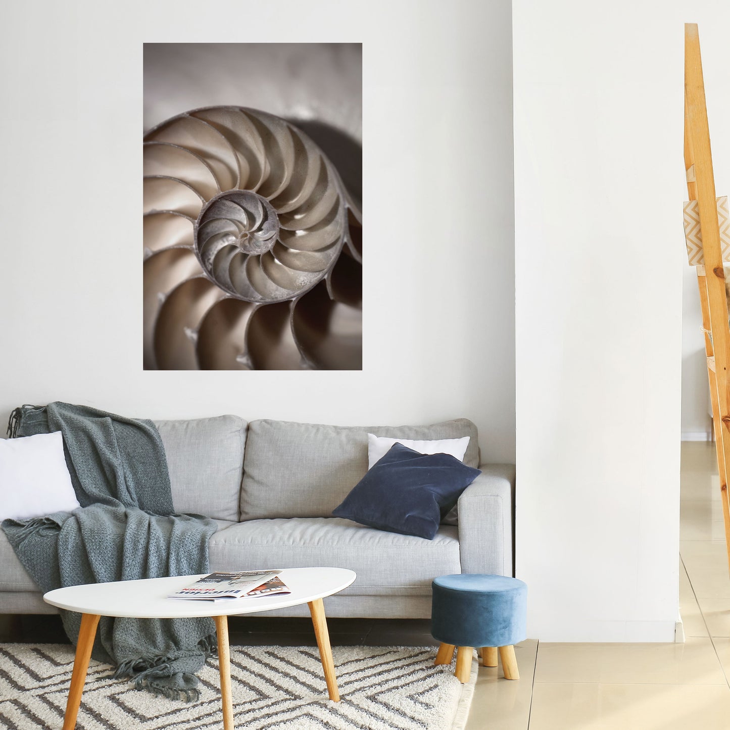 WHISPERS OF SHELLS Peel and Stick Vertical Poster