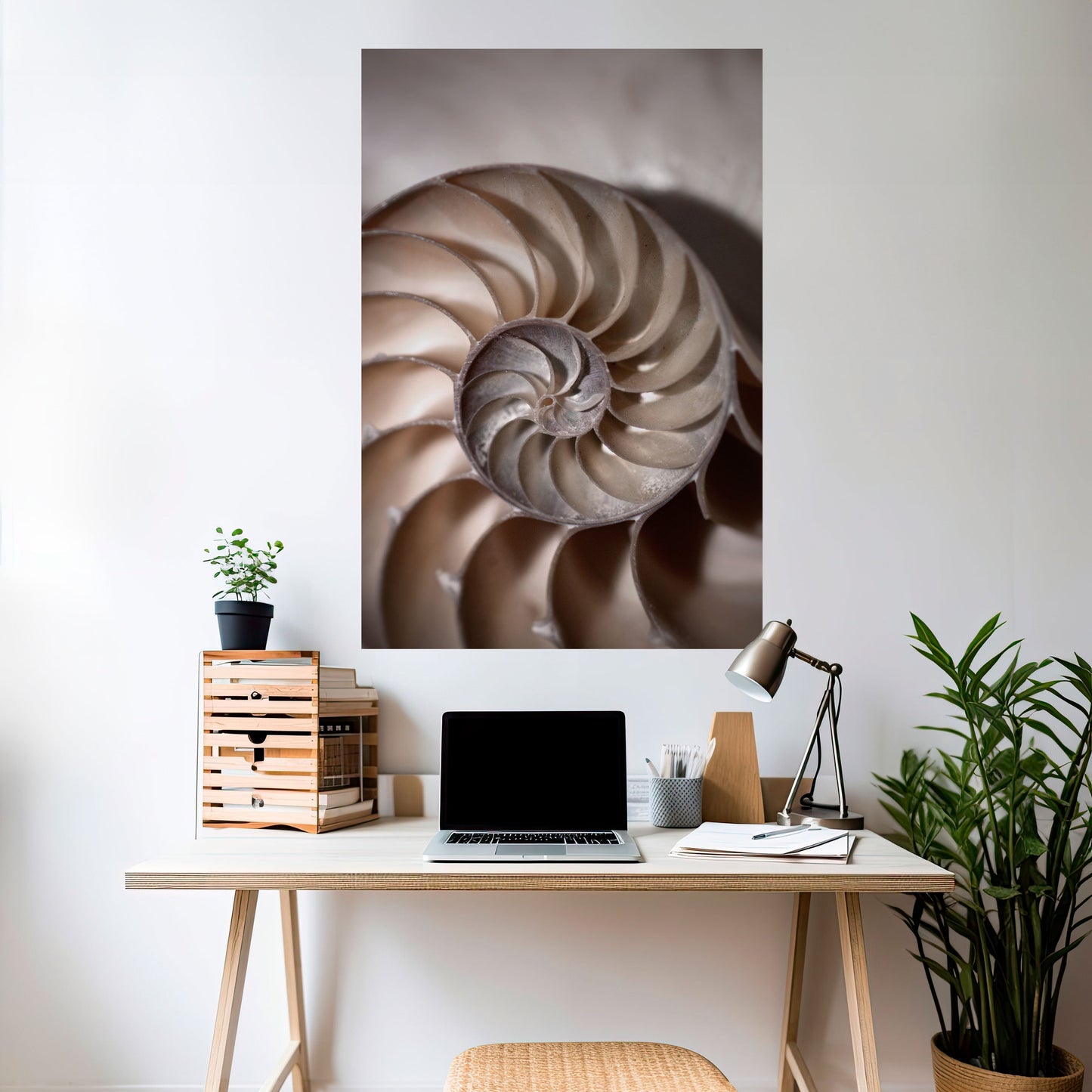 WHISPERS OF SHELLS Peel and Stick Vertical Poster