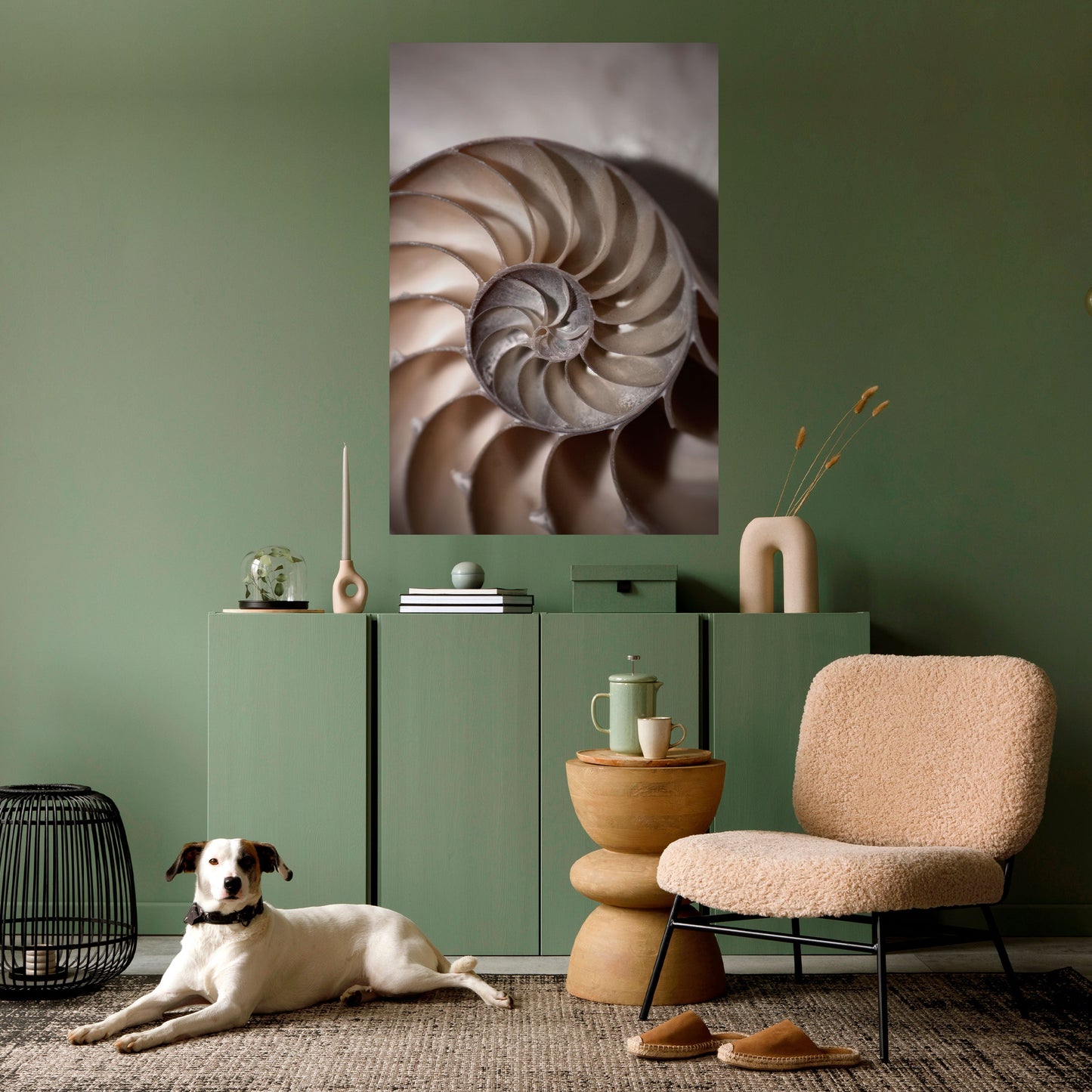 WHISPERS OF SHELLS Peel and Stick Vertical Poster