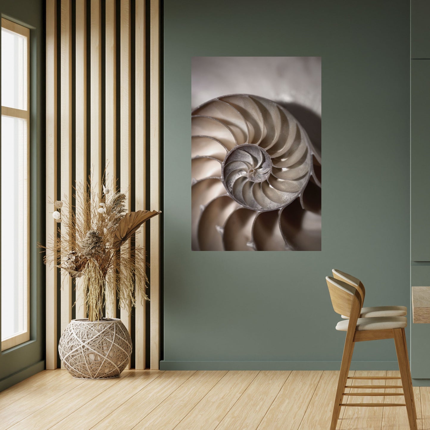WHISPERS OF SHELLS Peel and Stick Vertical Poster