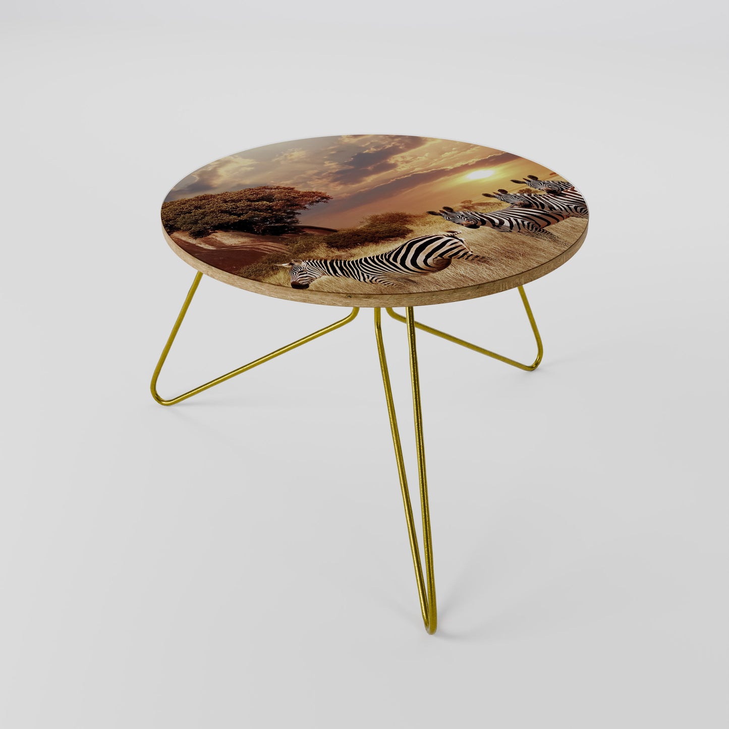 ZEBRA SUNSET SERENADE Coffee Table 60