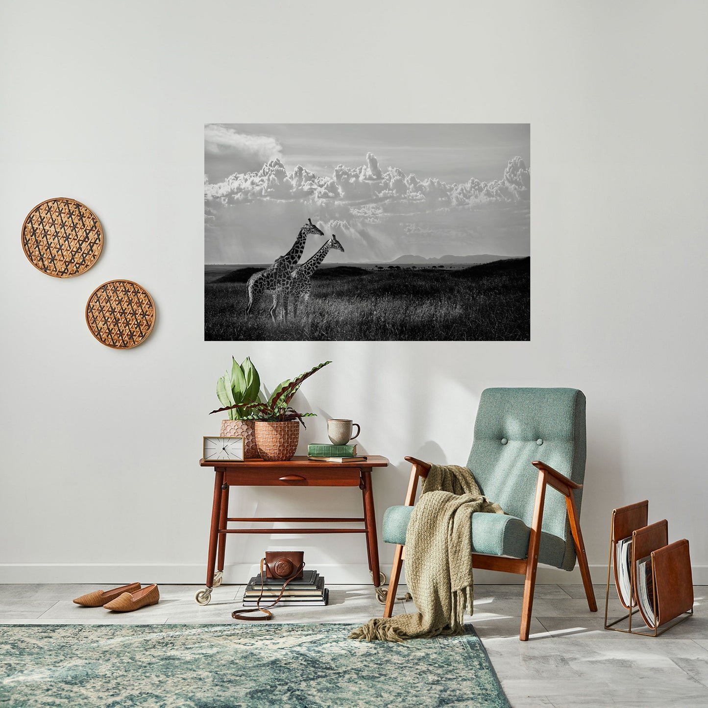 ELEGANT HEIGHTS AVTÄCKTA Horisontell Poster med självhäftande tryck