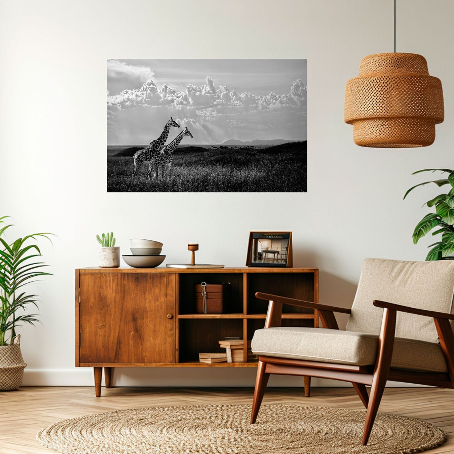 ELEGANT HEIGHTS AVTÄCKTA Horisontell Poster med självhäftande tryck