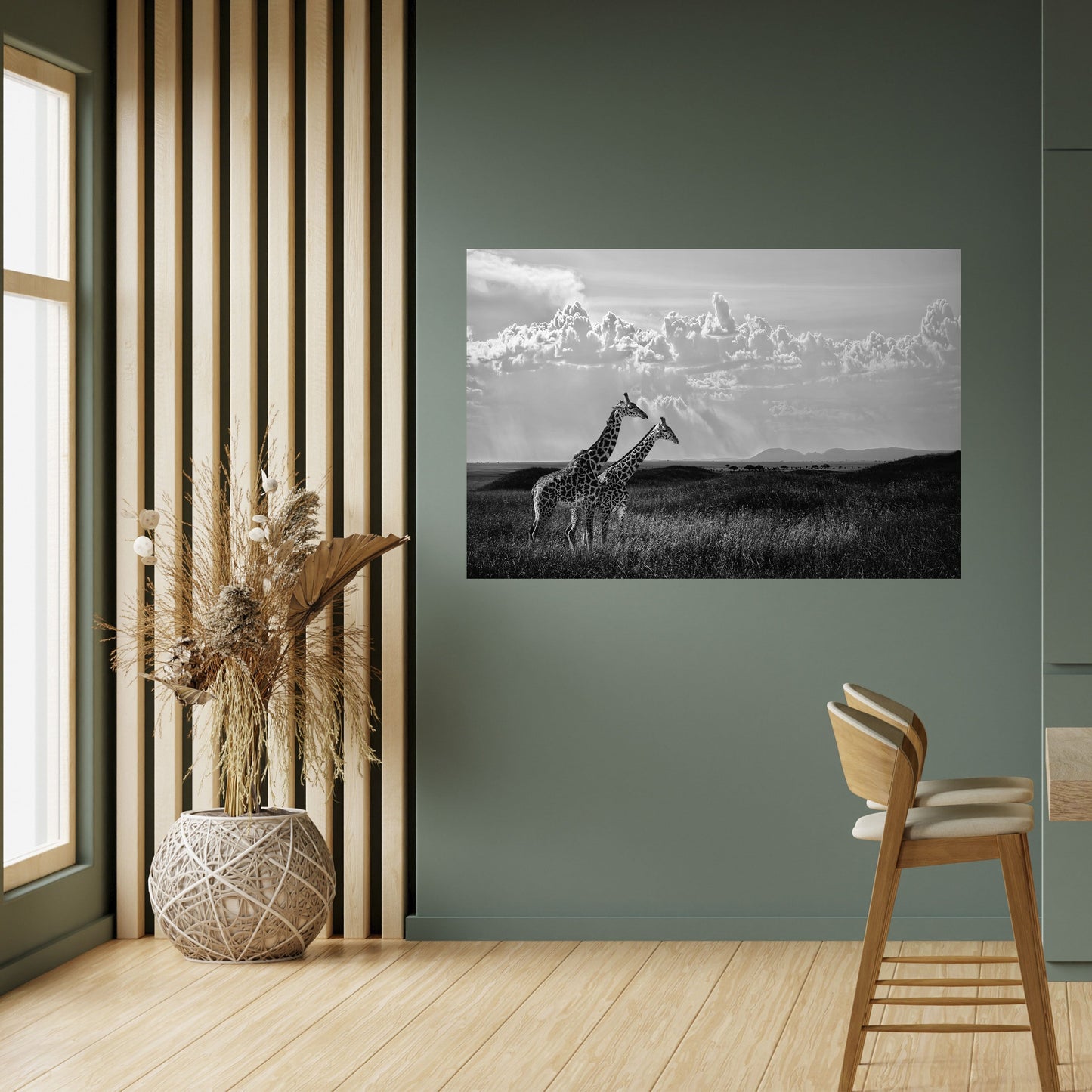 ELEGANT HEIGHTS AVTÄCKTA Horisontell Poster med självhäftande tryck