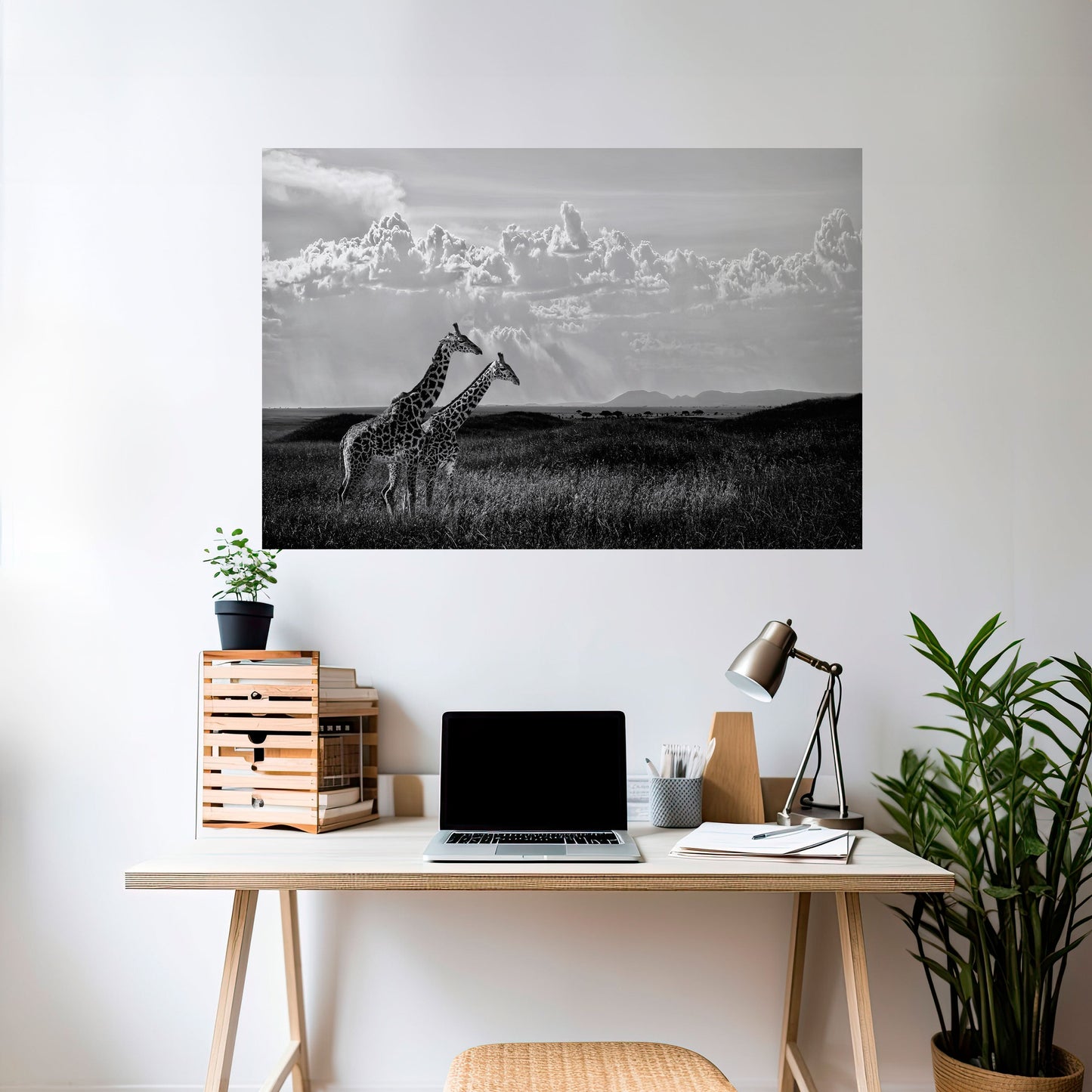 ELEGANT HEIGHTS AVTÄCKTA Horisontell Poster med självhäftande tryck