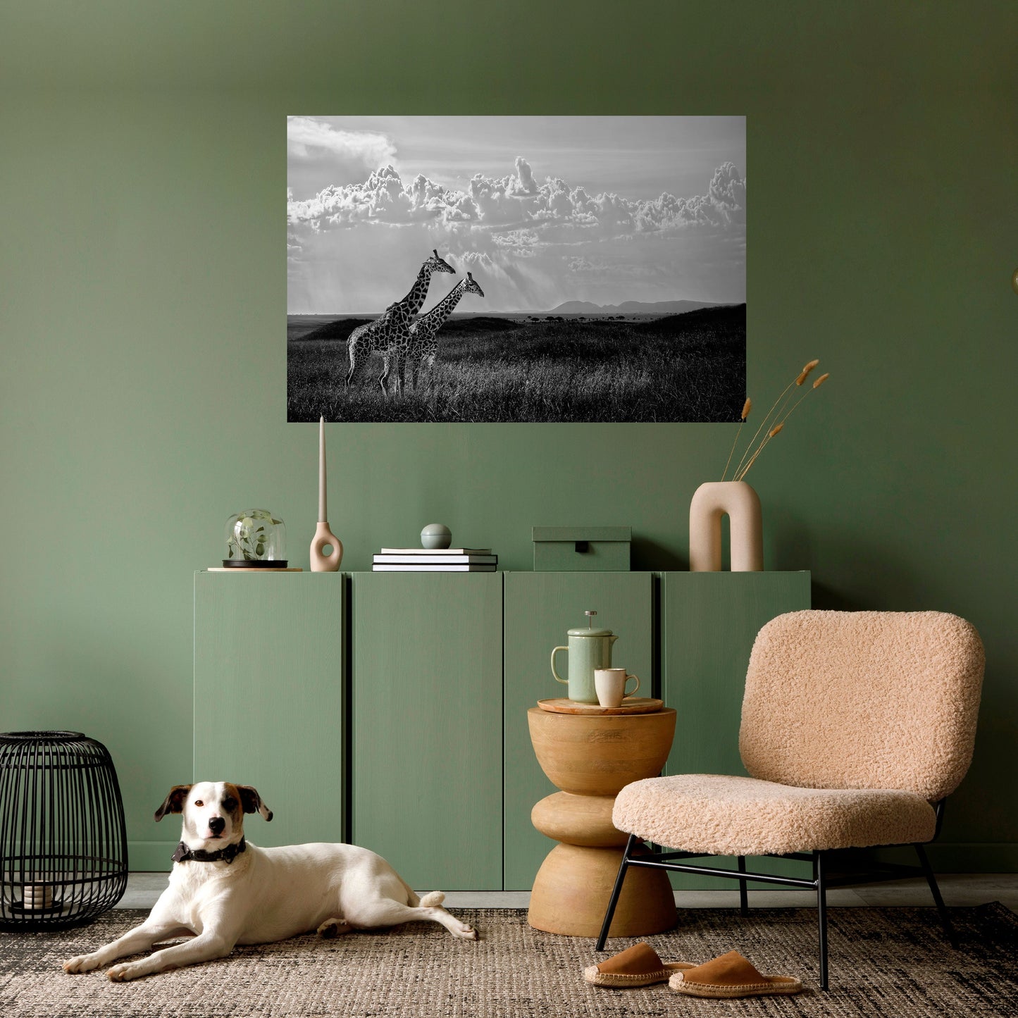 ELEGANT HEIGHTS AVTÄCKTA Horisontell Poster med självhäftande tryck