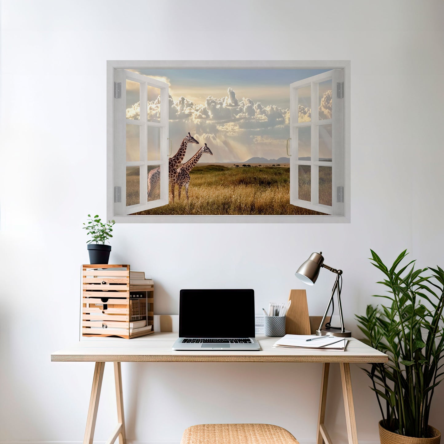 GIRAFF-FÖNSTER, självhäftande poster