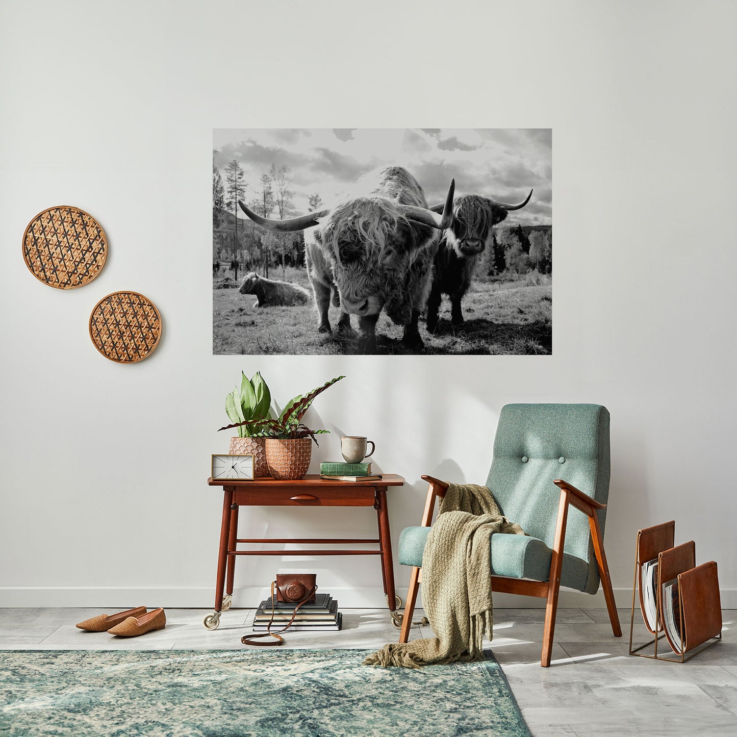STILLNESS OF OLD SOULS Peel and Stick Horizontal Poster
