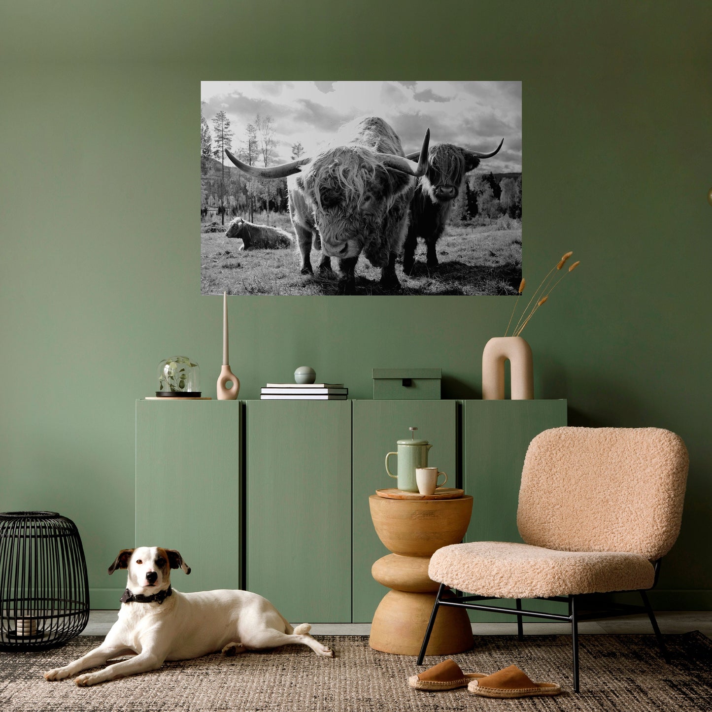 STILLNESS OF OLD SOULS Peel and Stick Horizontal Poster