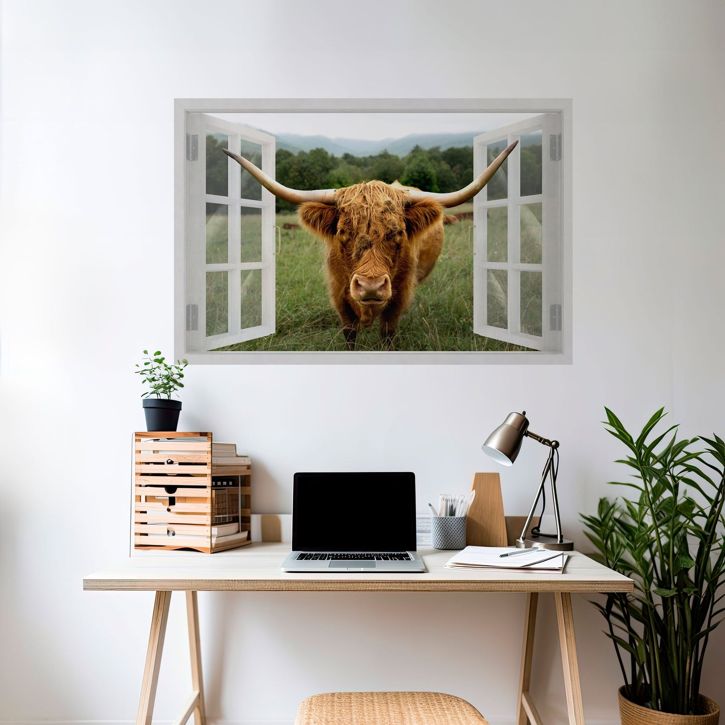 FIELDS OF FOCUS Peel and Stick Horizontal Poster
