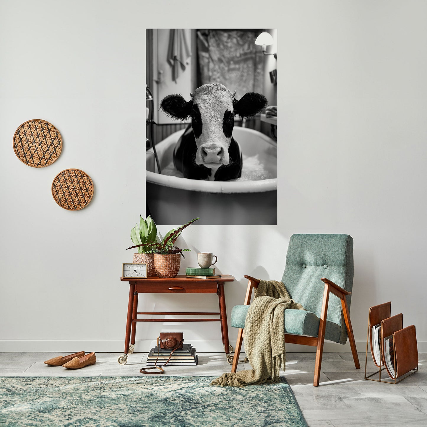 MONOCHROME MOOOD Peel and Stick Vertical Poster