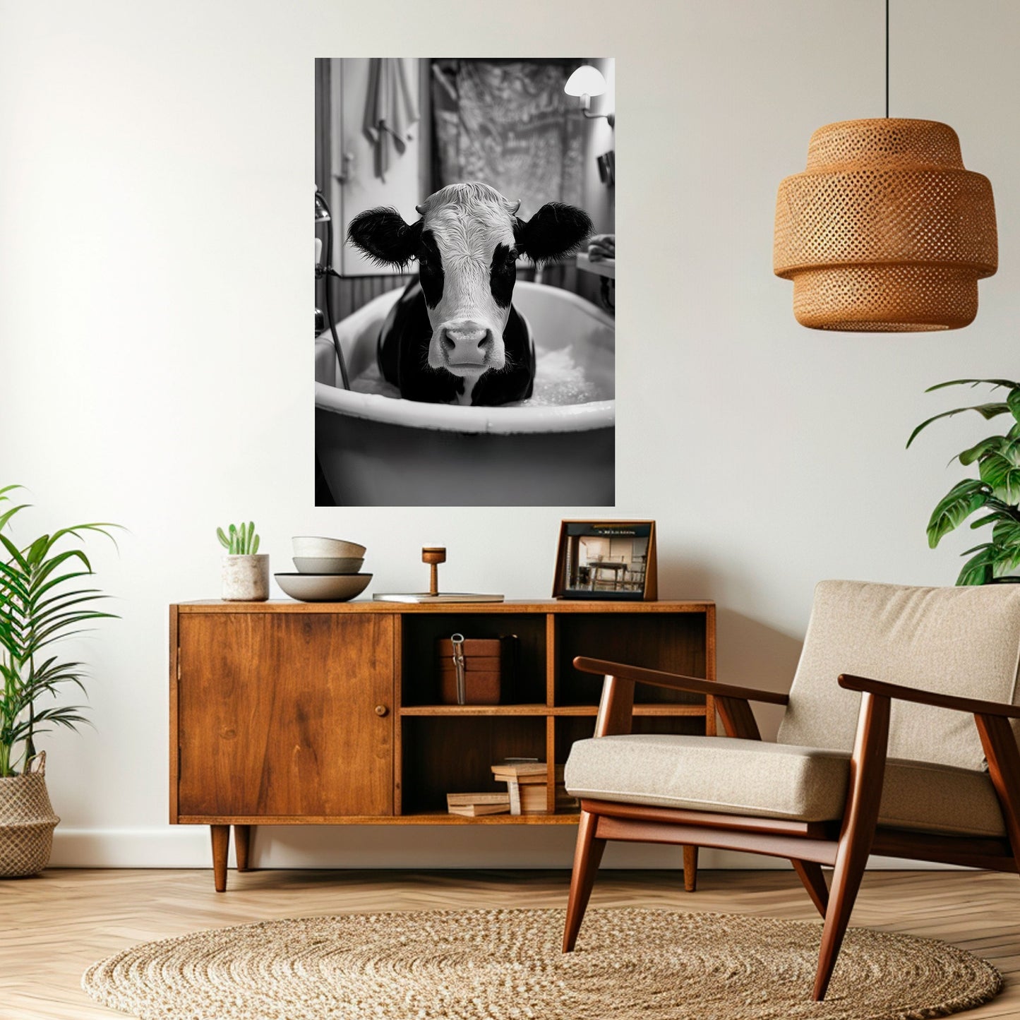MONOCHROME MOOOD Peel and Stick Vertical Poster