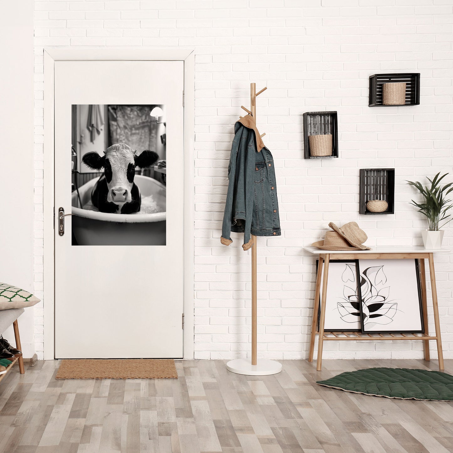 MONOCHROME MOOOD Peel and Stick Vertical Poster