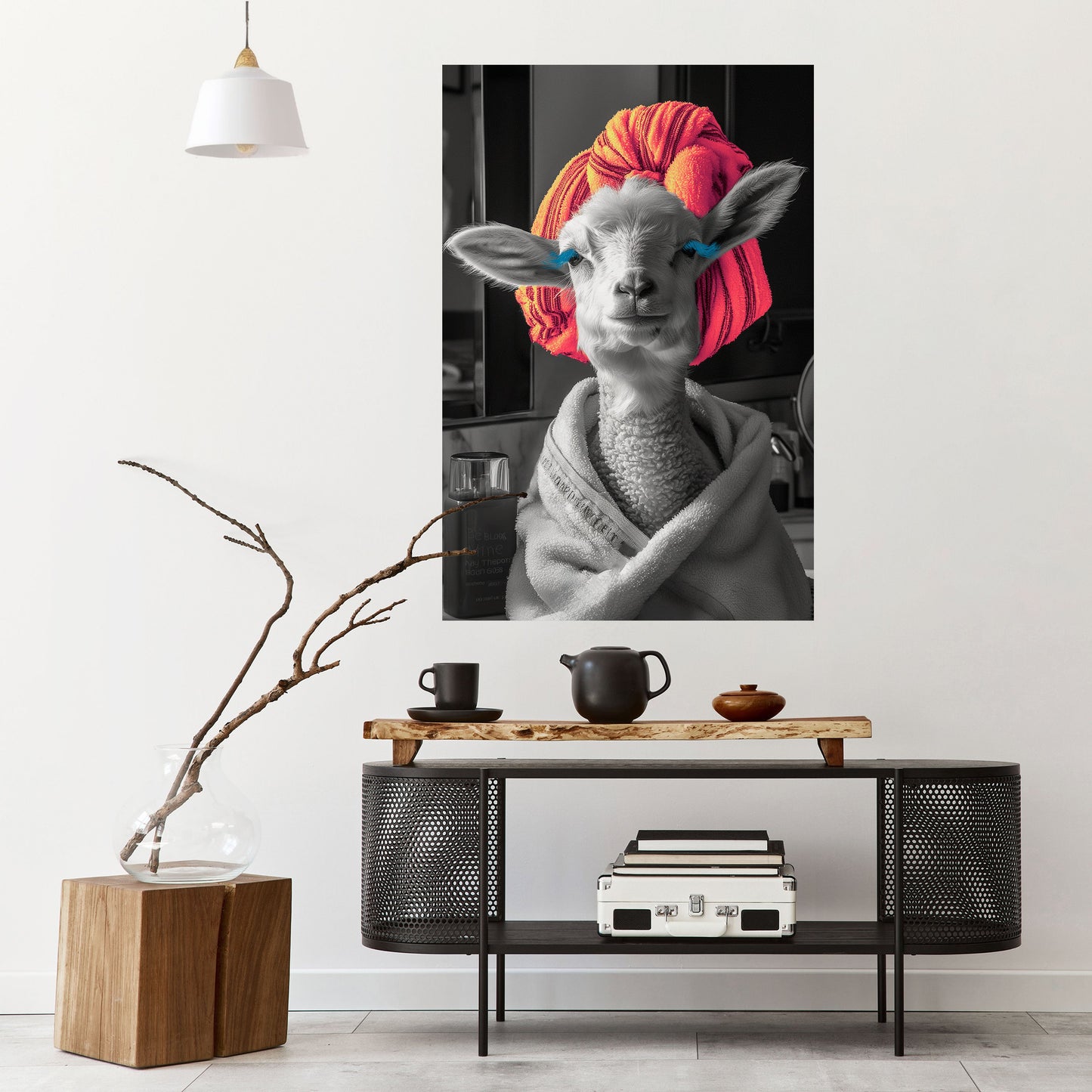 COUTURE CUDDLE Peel and Stick Vertical Poster