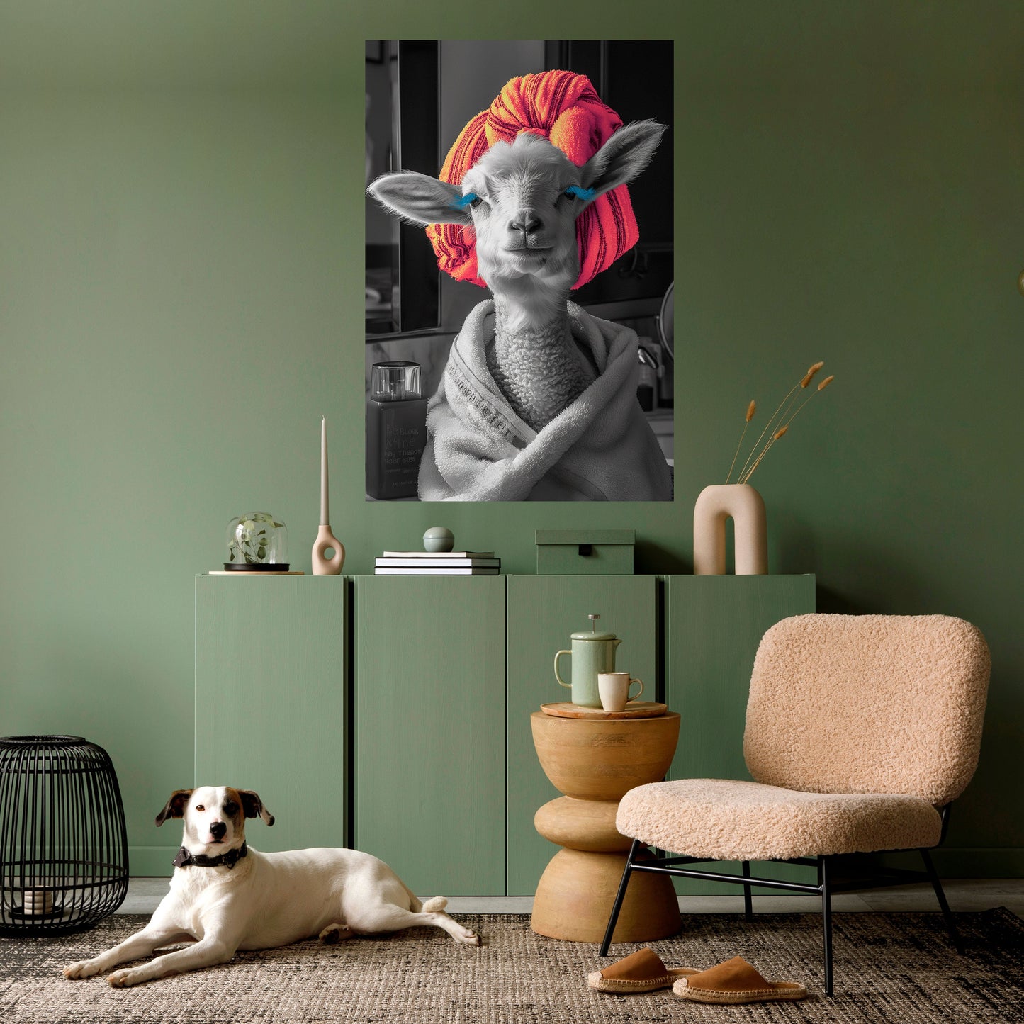 COUTURE CUDDLE Peel and Stick Vertical Poster