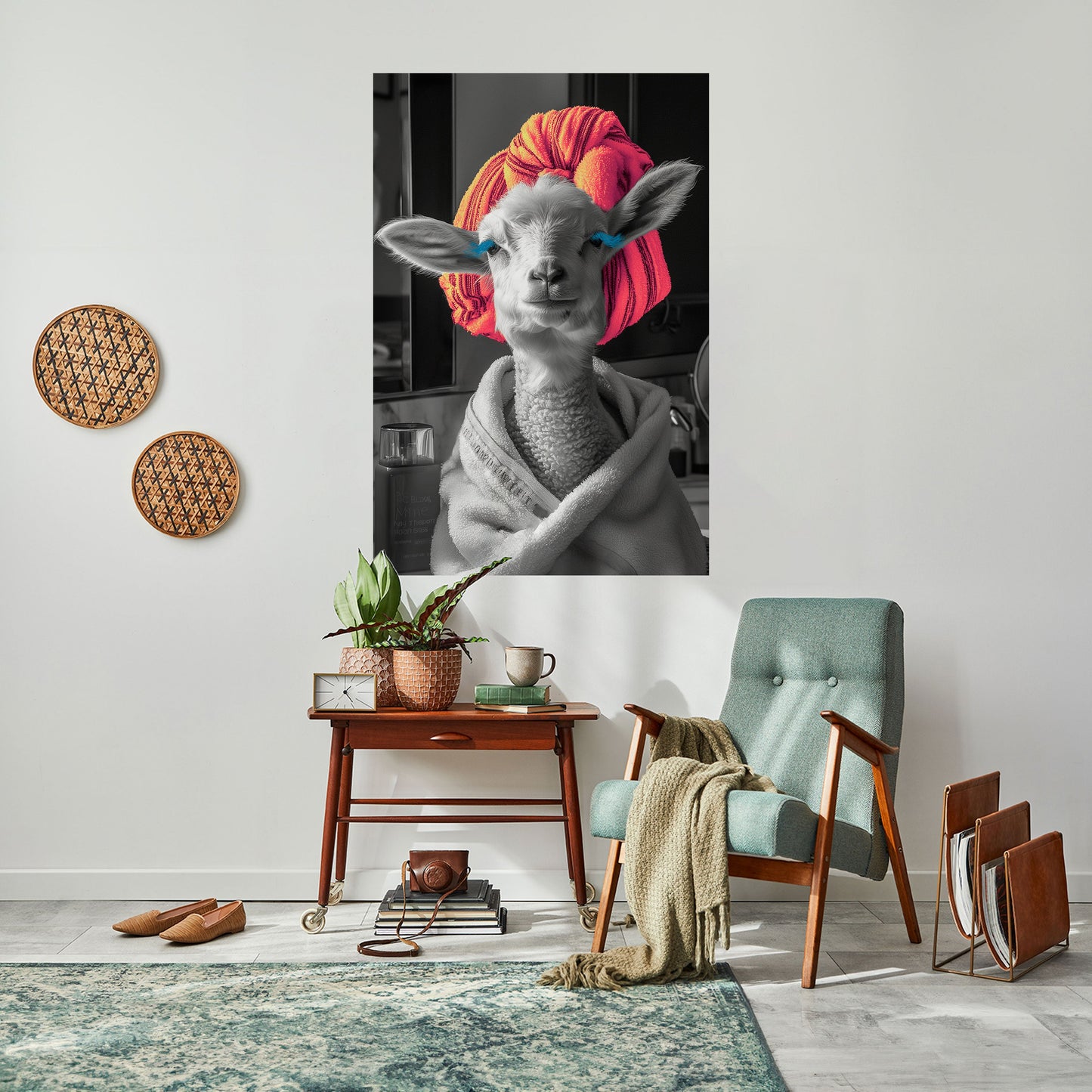 COUTURE CUDDLE Peel and Stick Vertical Poster