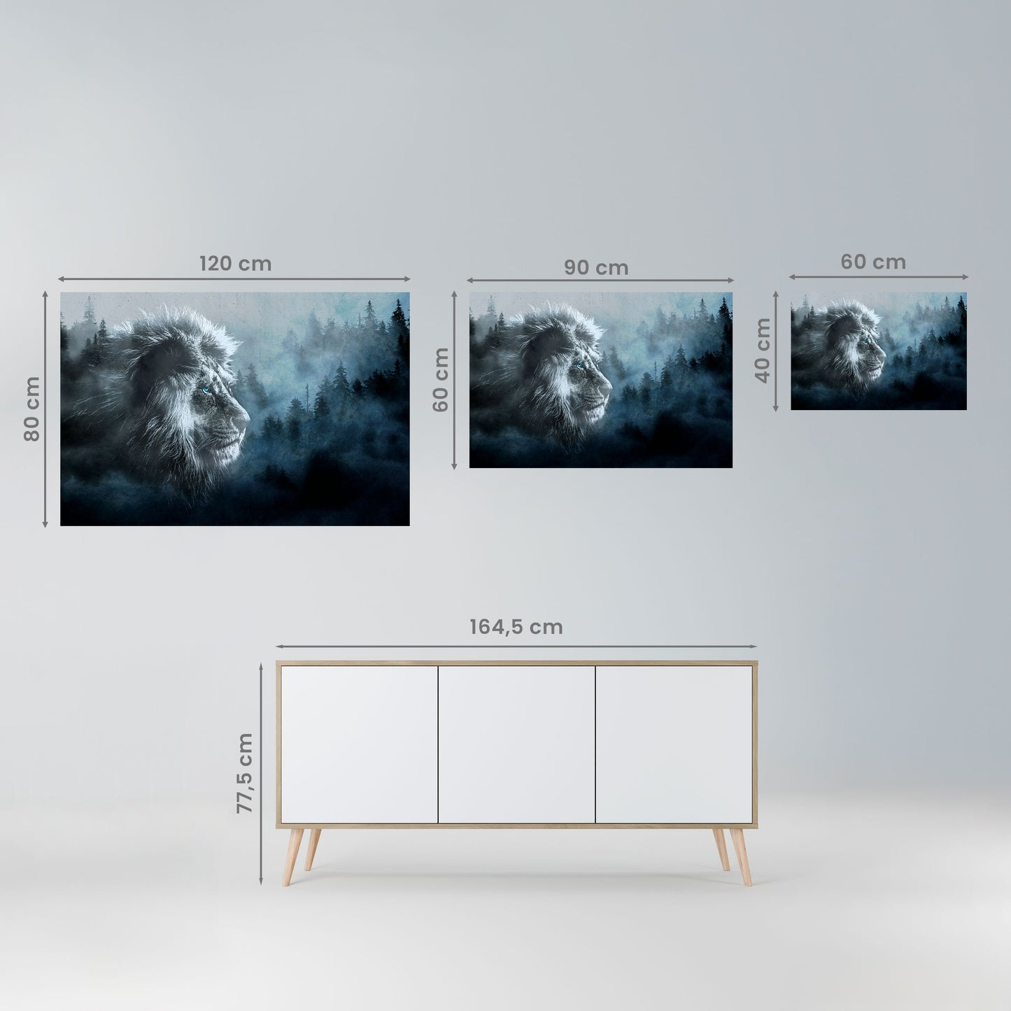 FROSTED ROYALTY horisontell poster med självhäftande tryck