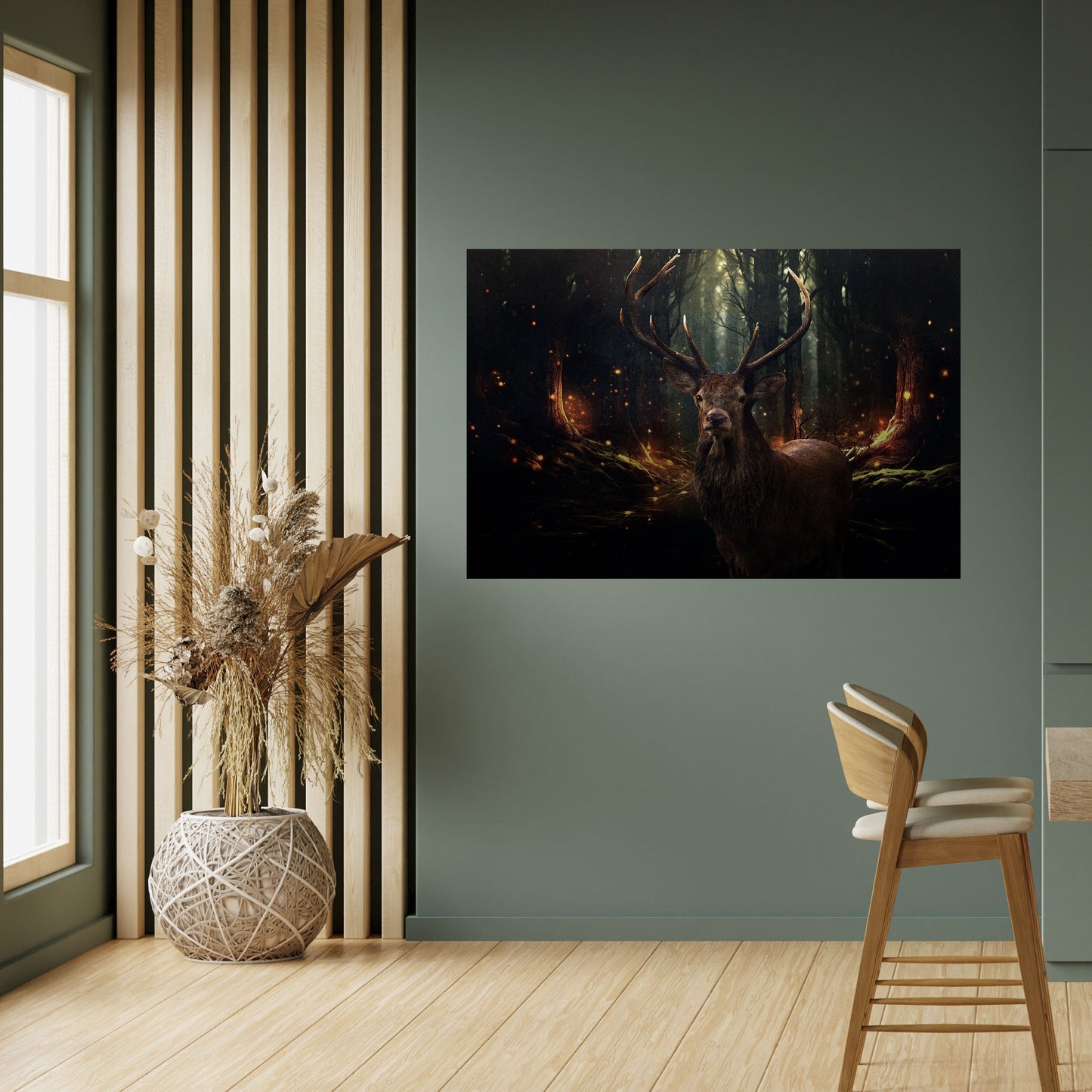 ENCHANTED FOREST GUARDIAN Peel and Stick Horizontal Poster