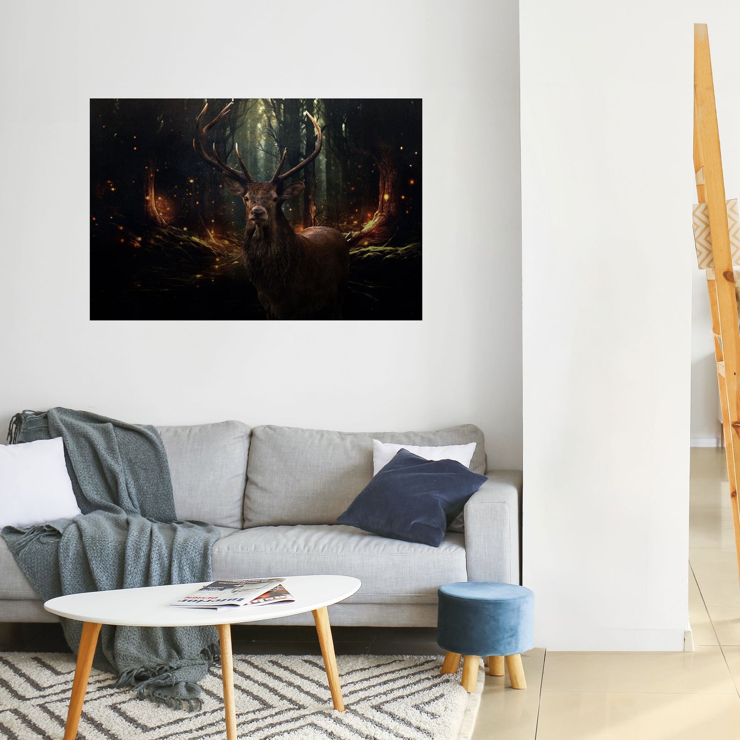 ENCHANTED FOREST GUARDIAN Peel and Stick Horizontal Poster