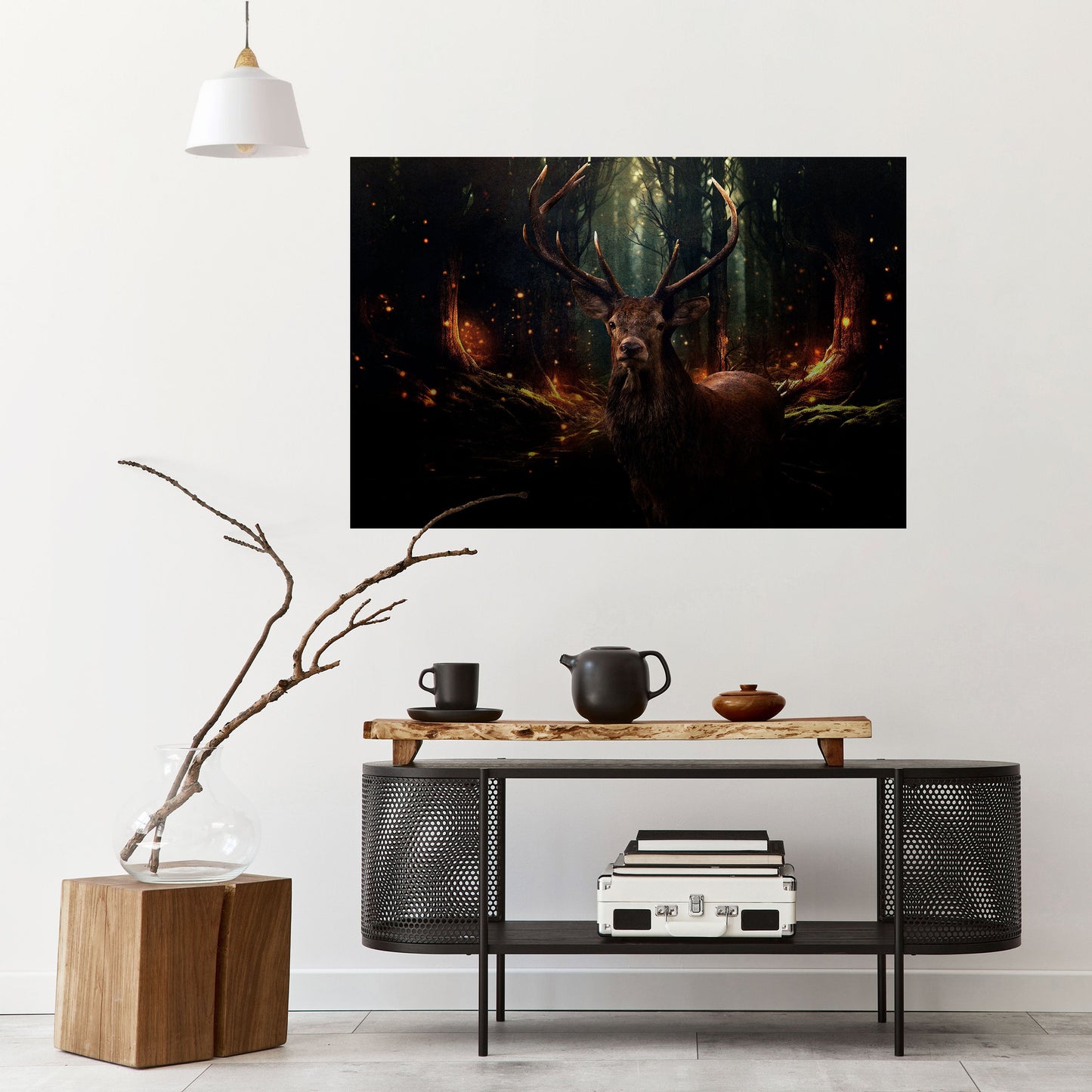 ENCHANTED FOREST GUARDIAN Peel and Stick Horizontal Poster
