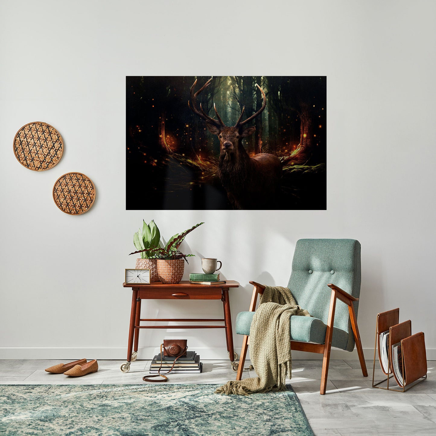 ENCHANTED FOREST GUARDIAN Peel and Stick Horizontal Poster