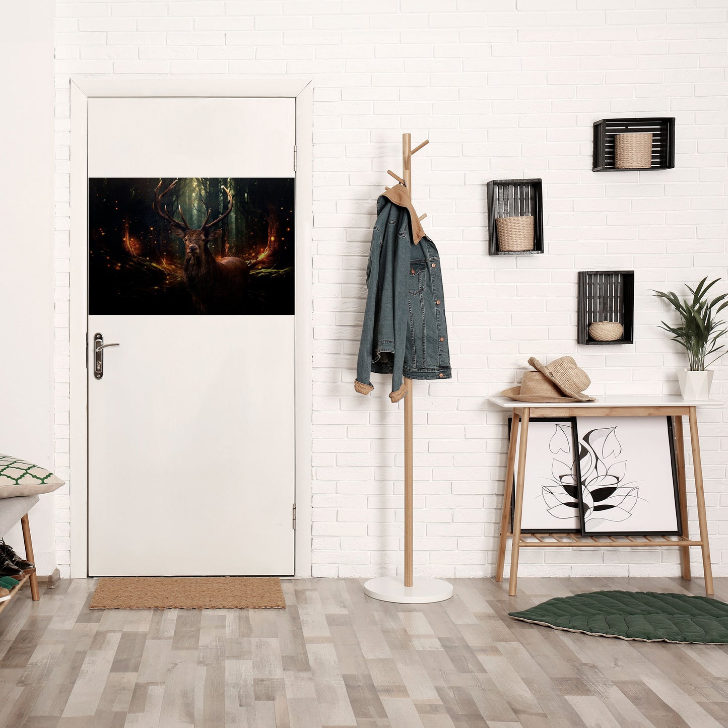 ENCHANTED FOREST GUARDIAN Peel and Stick Horizontal Poster