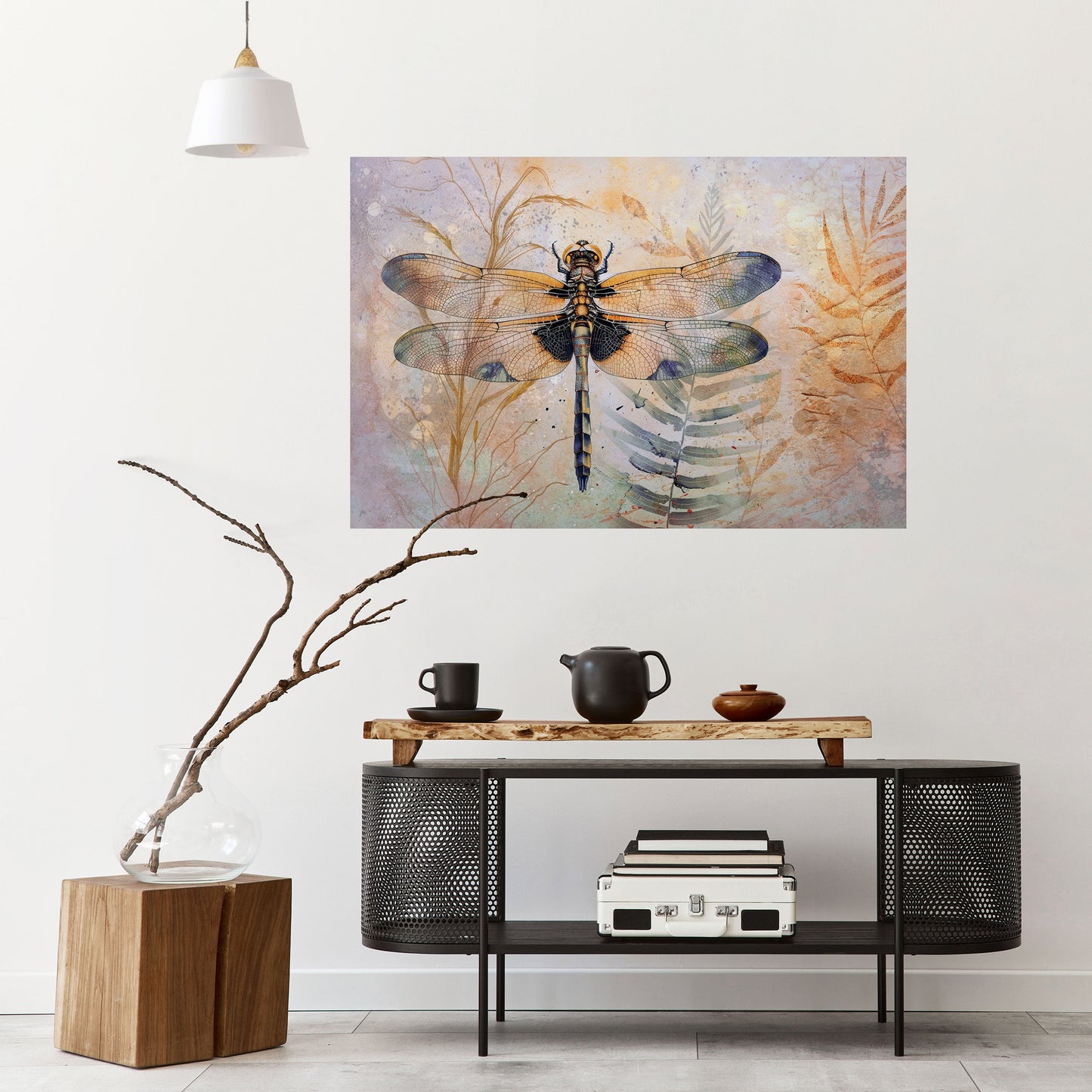 HER HIGHNESS DRAGONFLY Peel and Stick Horizontal Poster