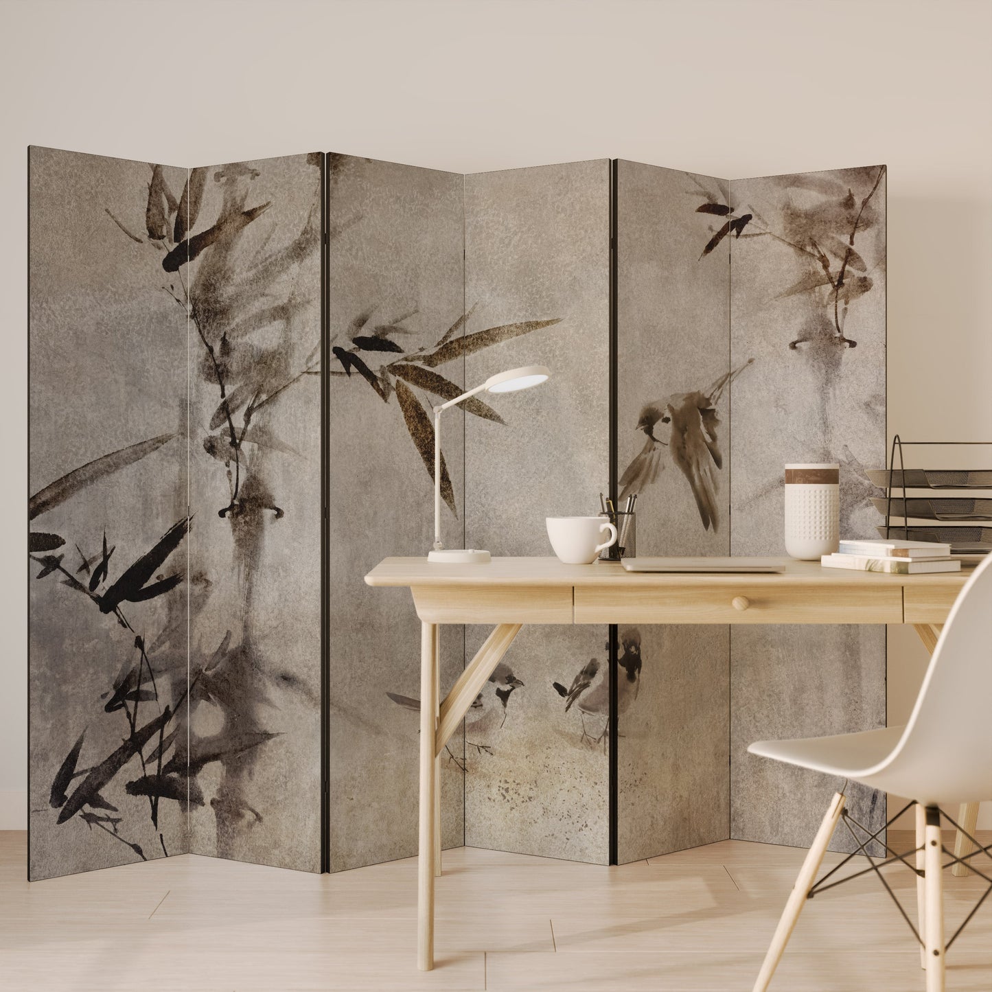 Sparrow Bliss Dekorativ rumsavdelare med 6 paneler