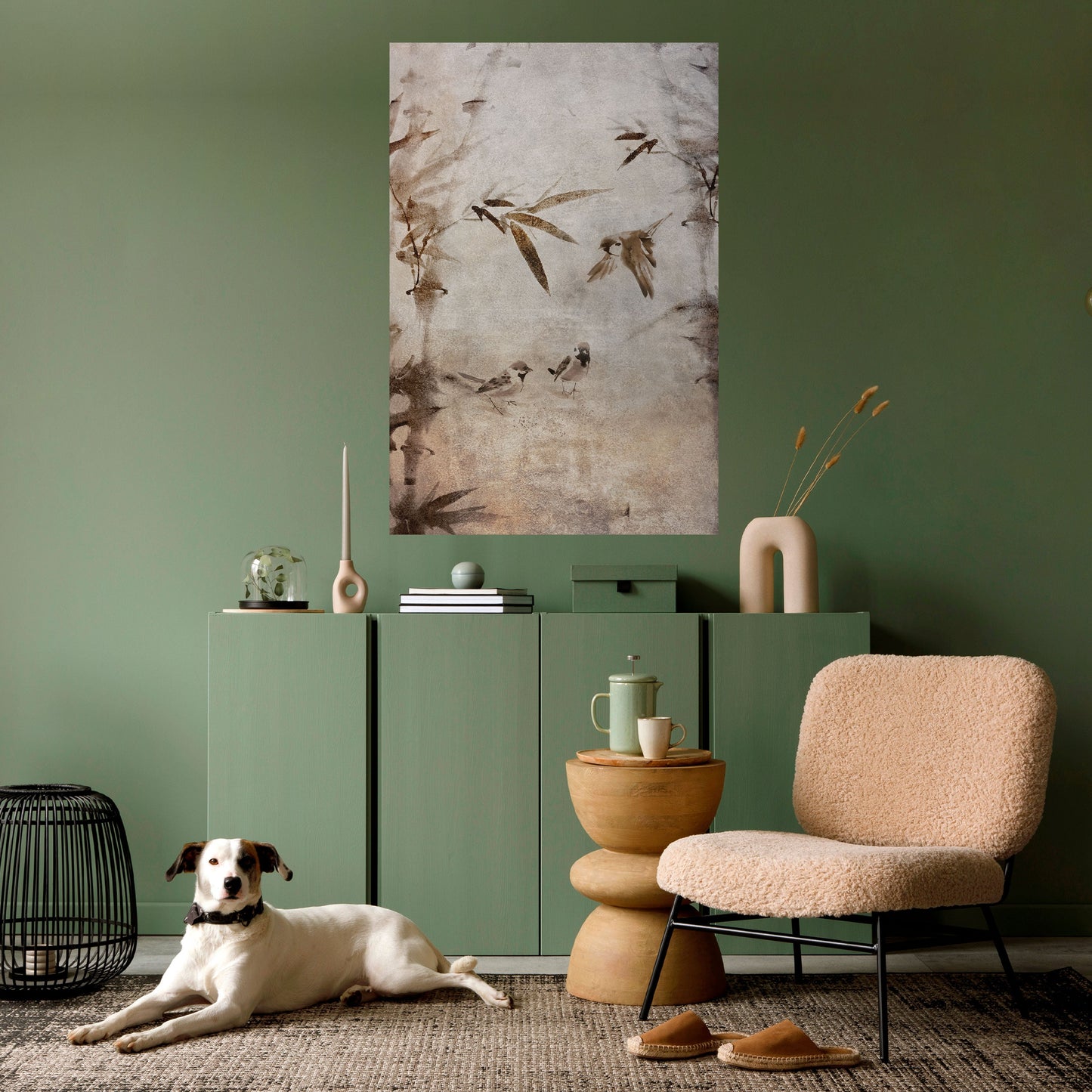 SPARROW BLISS Peel and Stick Vertical Poster