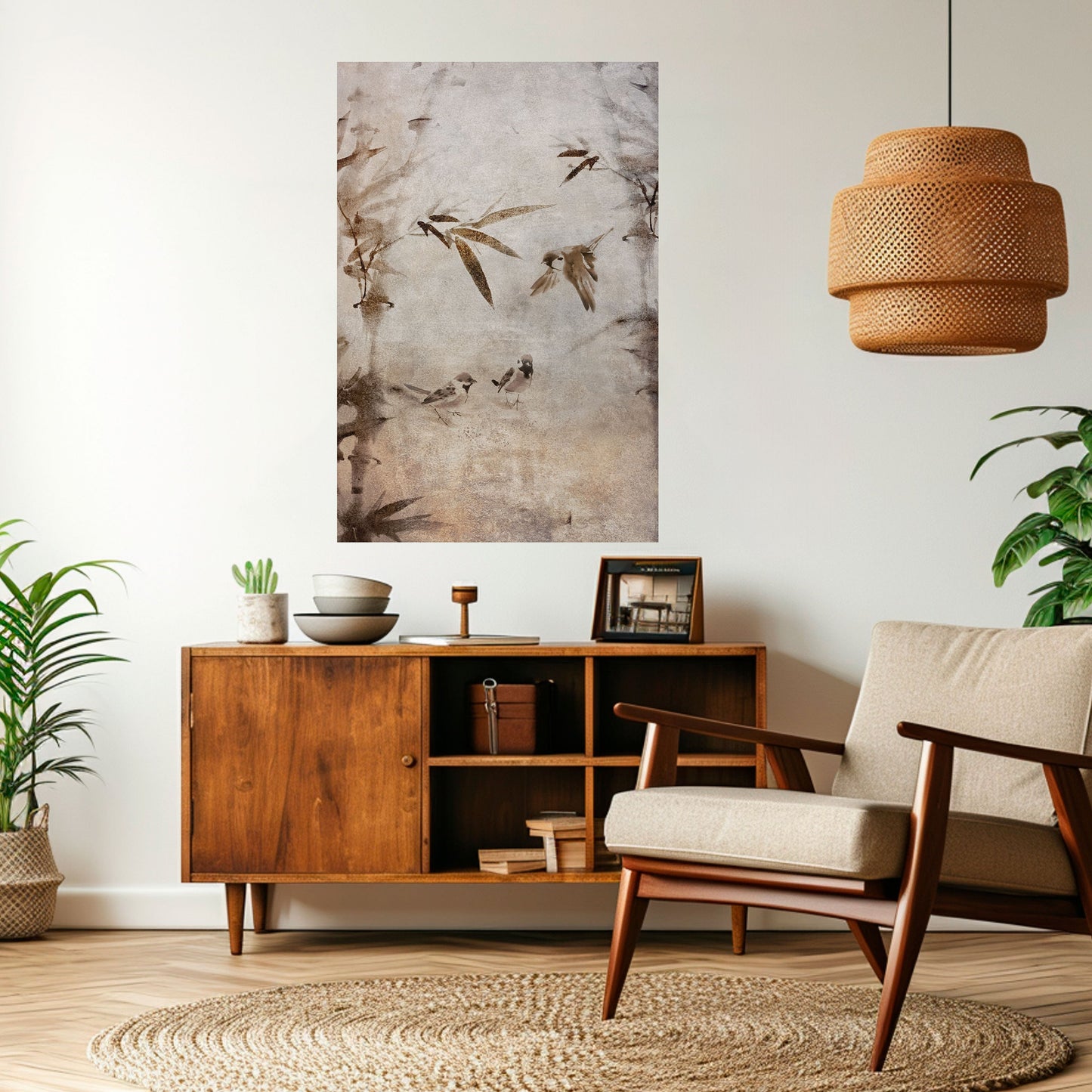 SPARROW BLISS Peel and Stick Vertical Poster