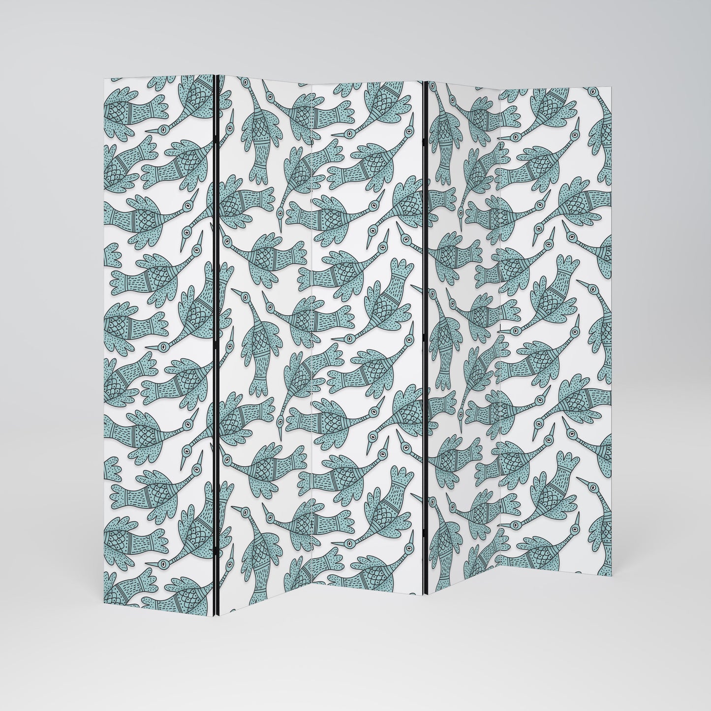 WATERSPOUT SONGIBIRD Decorative 5-Panel Room Divider