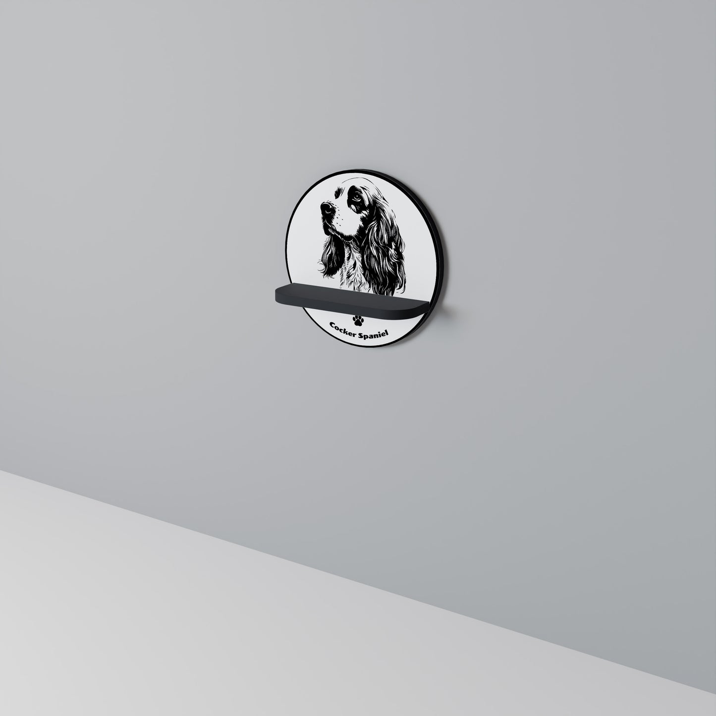 ENGLISH COCKER SPANIEL Art Shelf