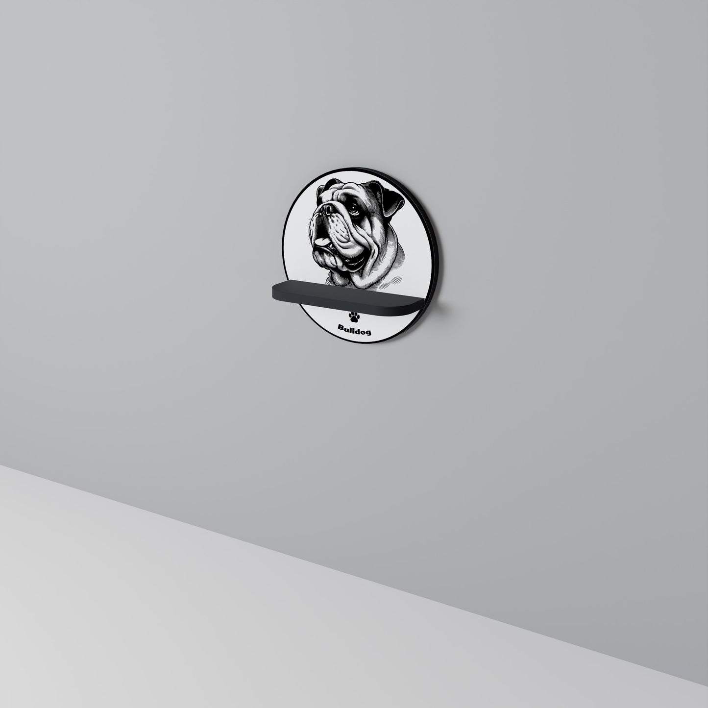 BULLDOG DOG Dekorationshylla