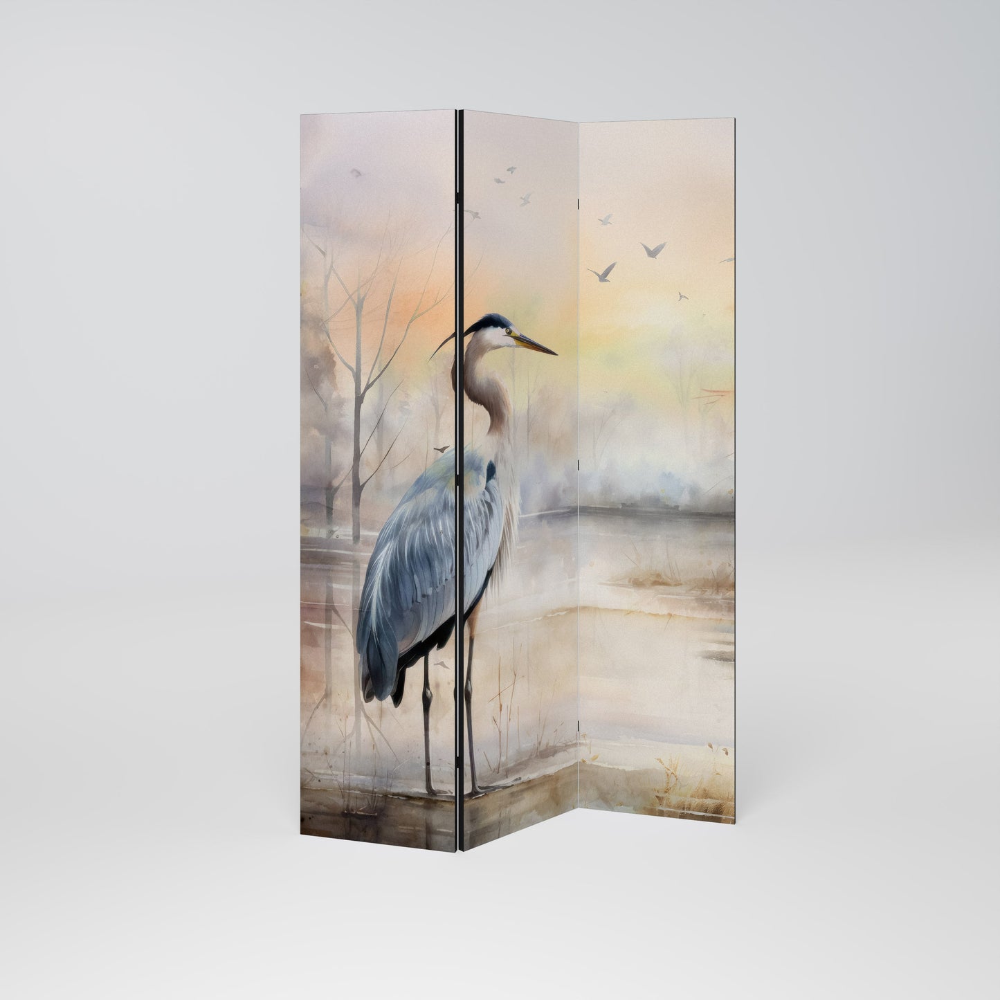 HERON DAYDREAM Decorative 3-Panel Room Divider