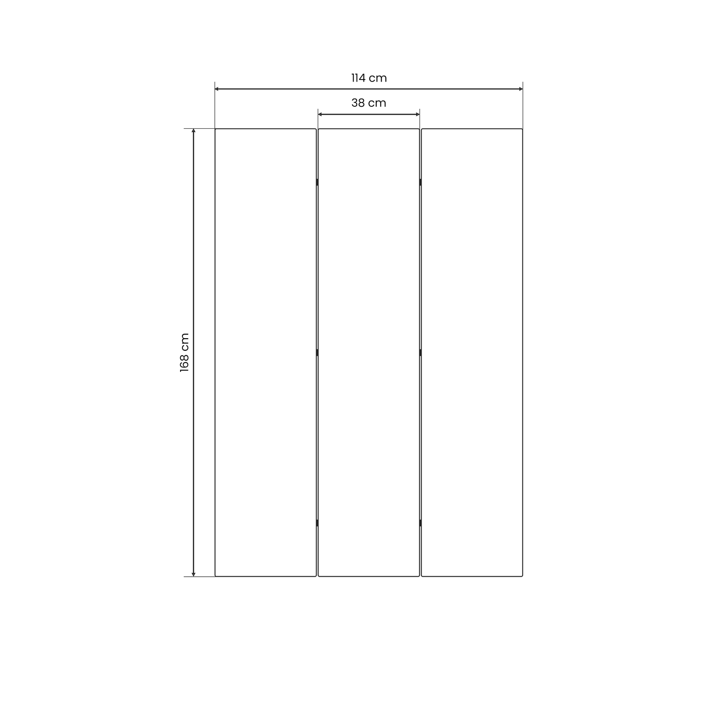 WATERSPOUT SONGIBIRD Decorative 3-Panel Room Divider