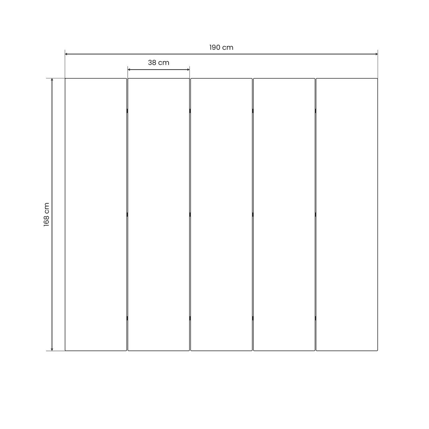 GALAXY OUTLINE Decorative 5-Panel Room Divider